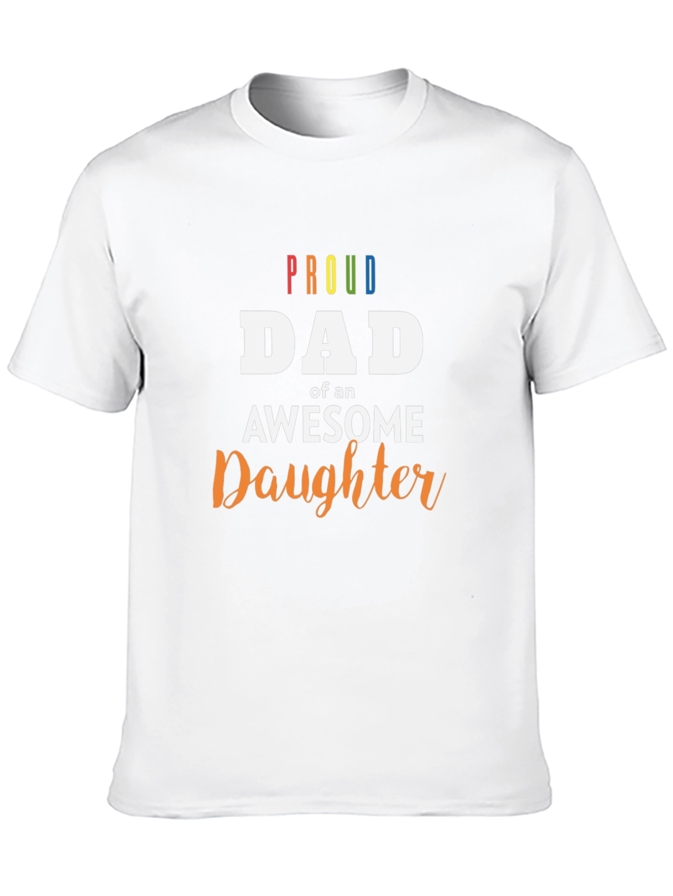 Proud Dad of an Awesome Daughter Black T-Shirt