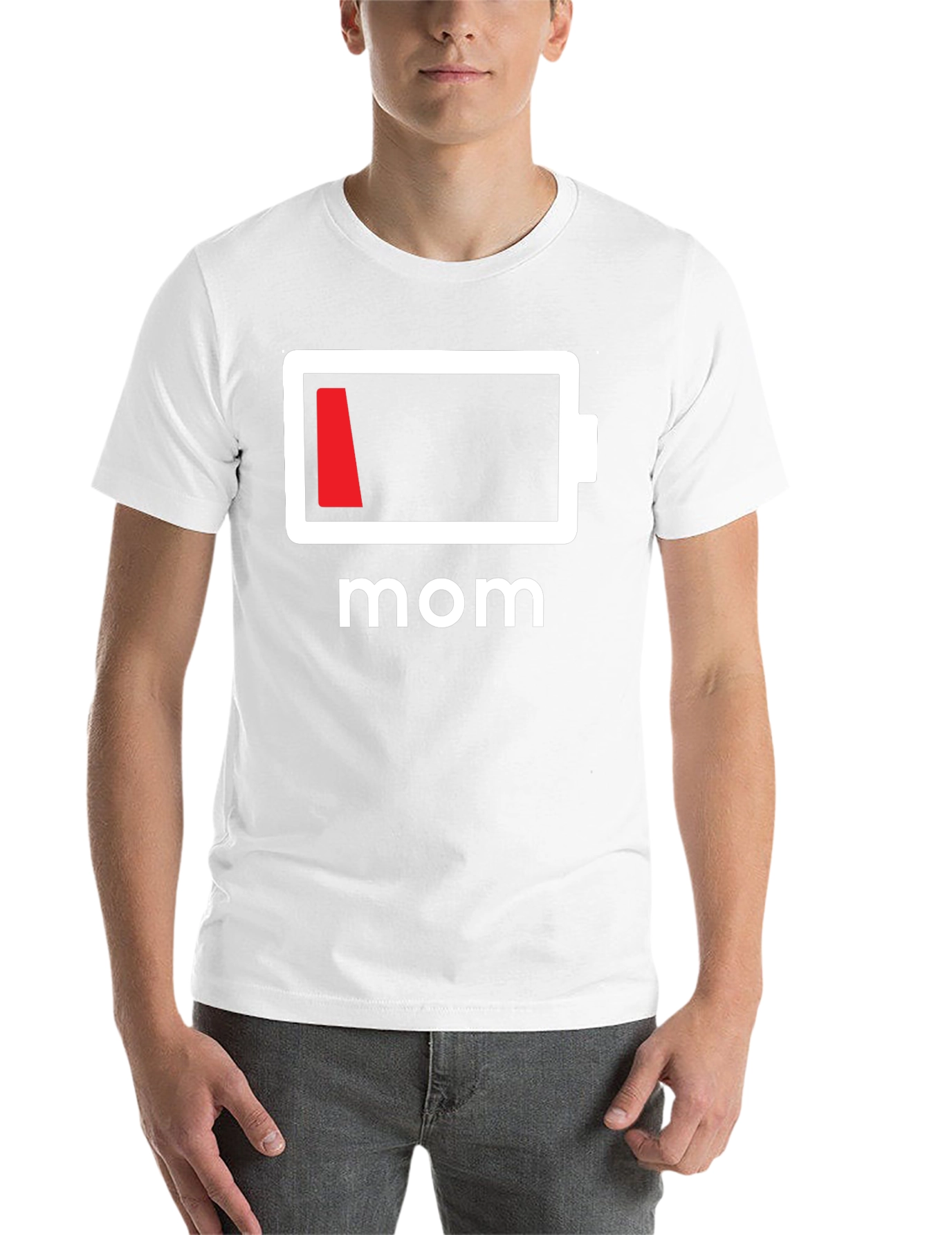 Low Battery Mom T-Shirt - Funny Mothers Day Tee