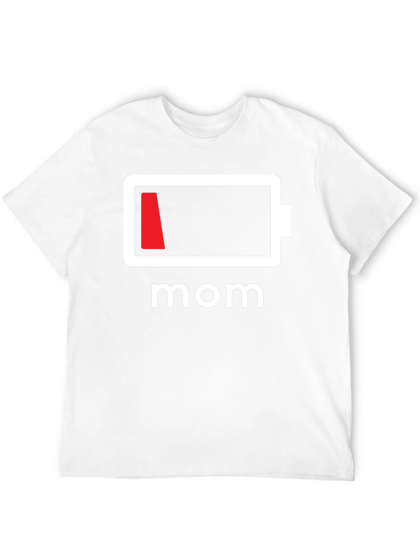 Low Battery Mom T-Shirt - Funny Mothers Day Tee