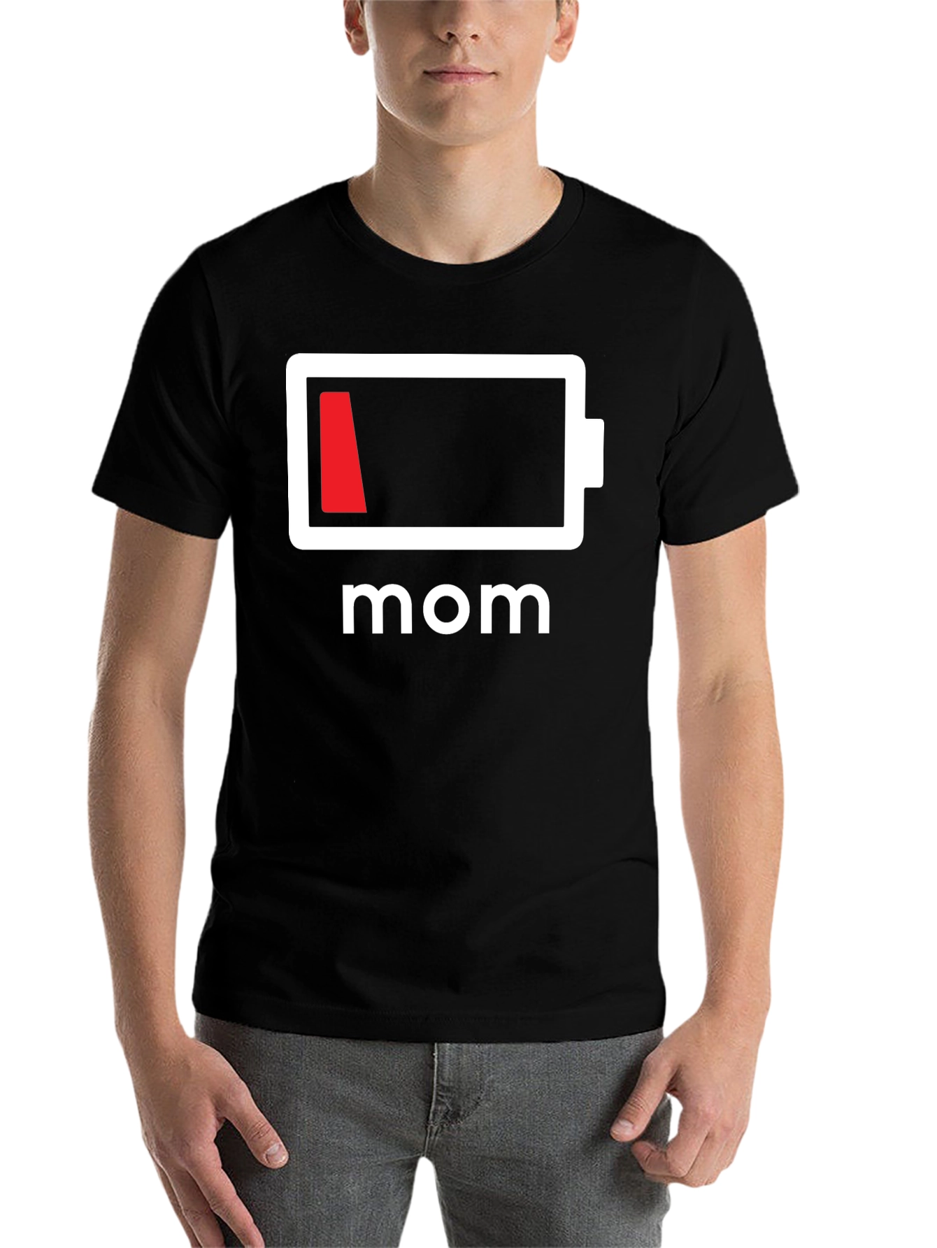 Low Battery Mom T-Shirt - Funny Mothers Day Tee