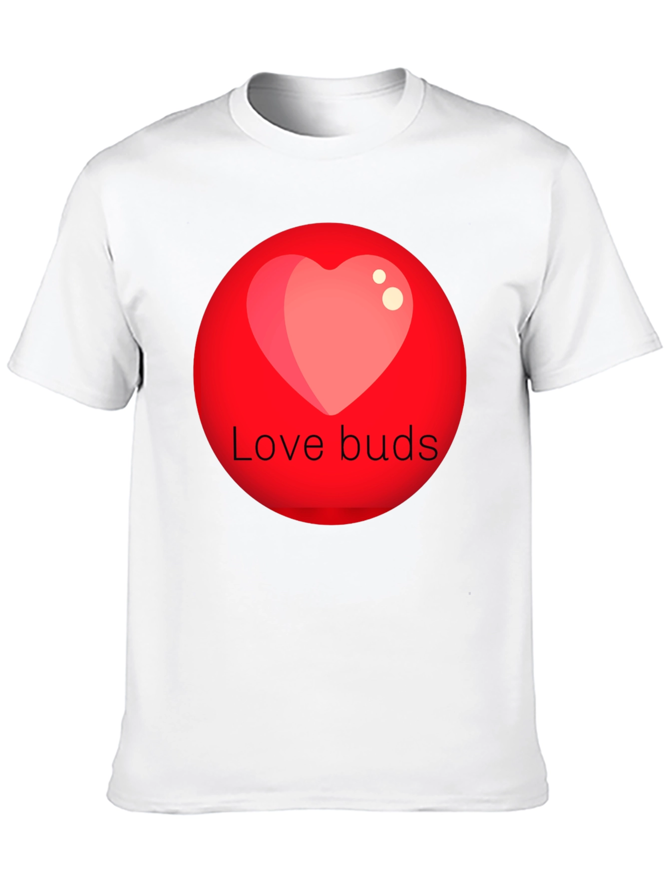 Love Buds Graphic Tee - Black Crew Neck