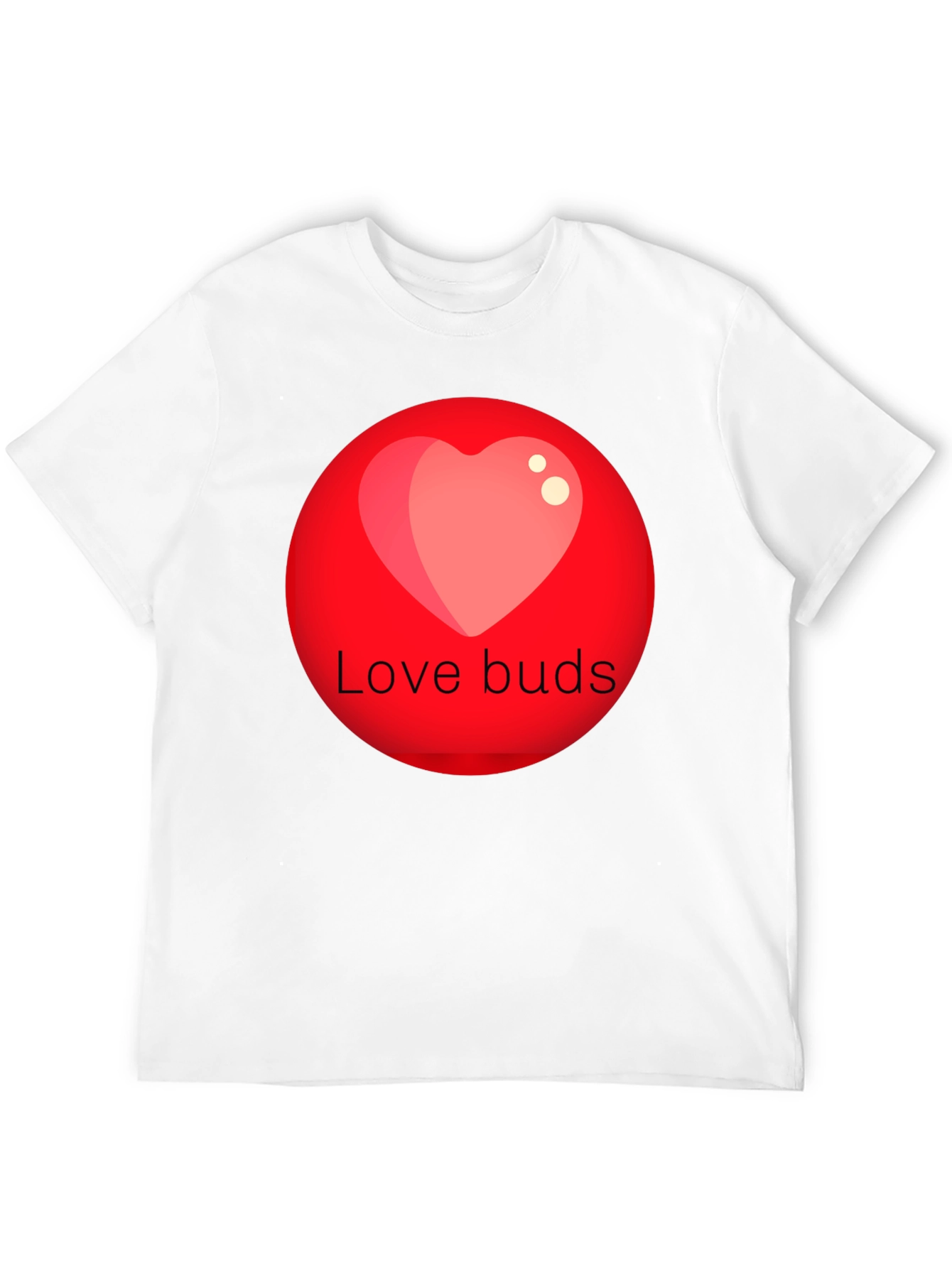 Love Buds Graphic Tee - Black Crew Neck