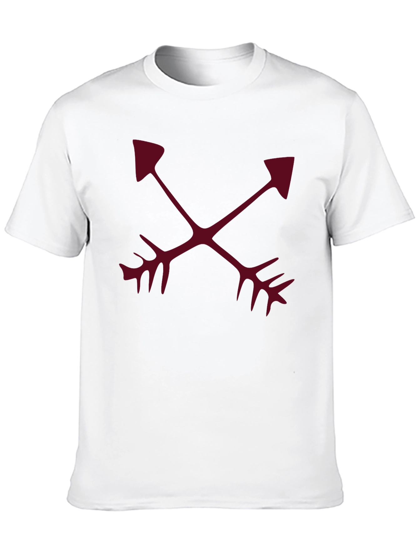Crossed Arrows Graphic Tee - Casual Black T-Shirt