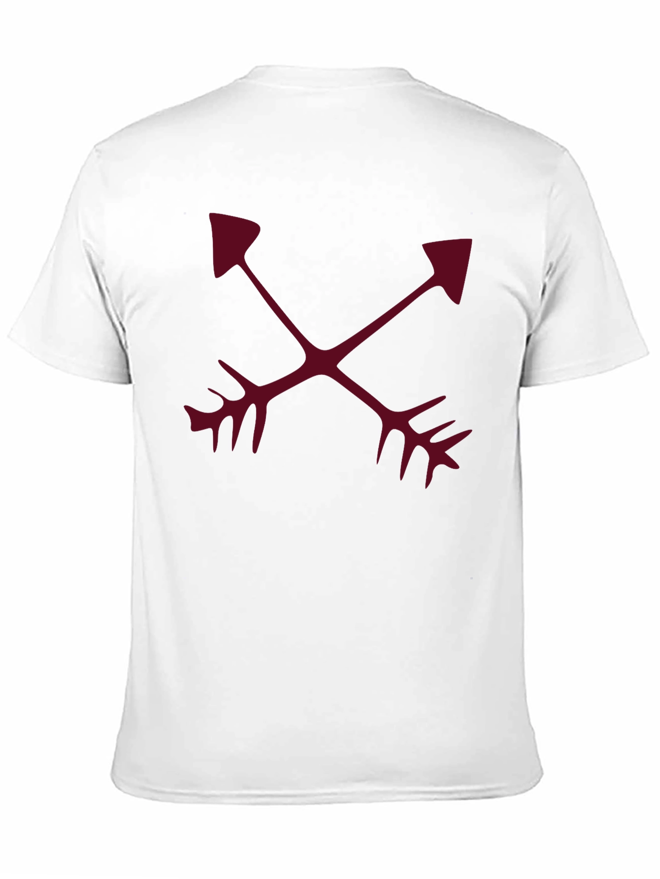 Crossed Arrows Graphic Tee - Casual Black T-Shirt