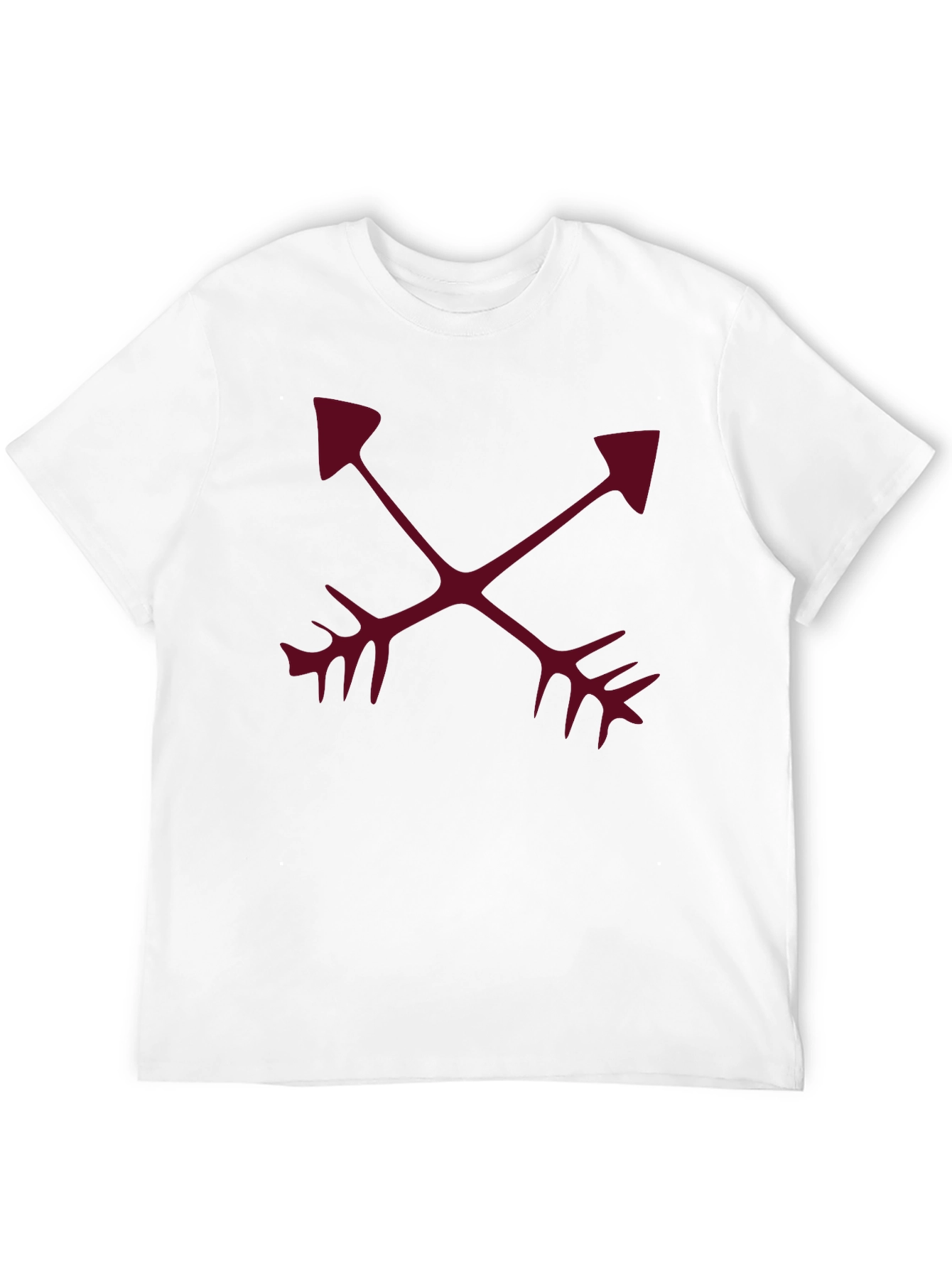 Crossed Arrows Graphic Tee - Casual Black T-Shirt