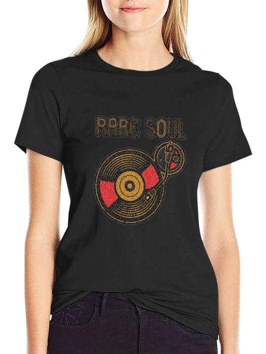 Rare Soul Vinyl Record Graphic T-Shirt - Vintage Music Tee