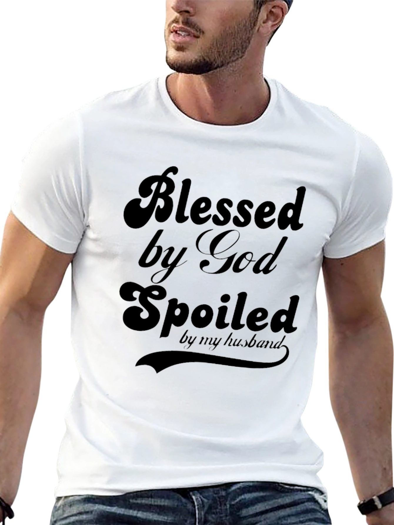 Blessed By God Spoiled by Husband T-Shirt