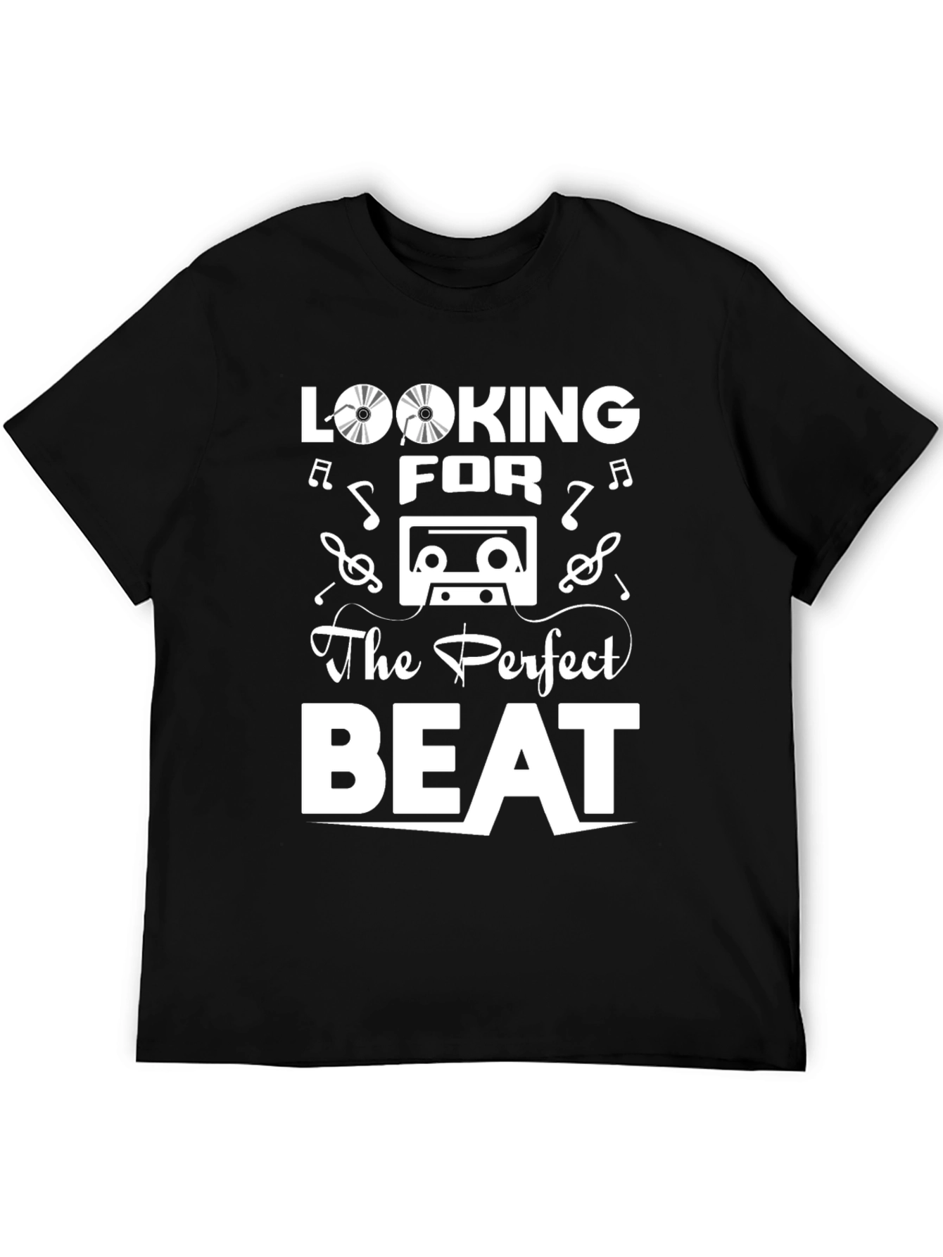 Looking for the Perfect Beat Black Graphic Tee