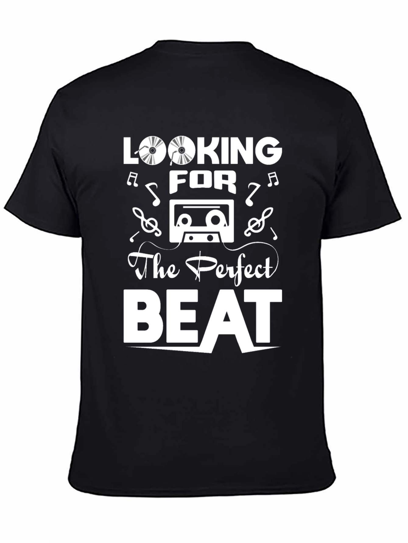 Looking for the Perfect Beat Black Graphic Tee
