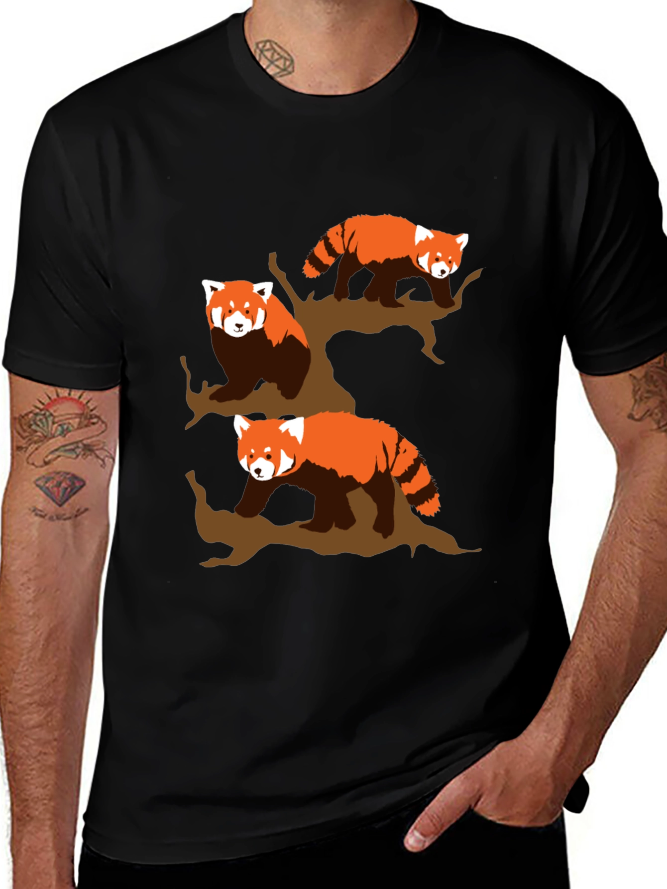 Red Panda Tree T-Shirt