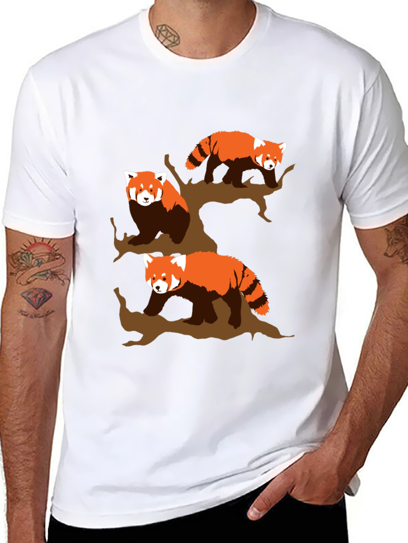 Red Panda Tree T-Shirt