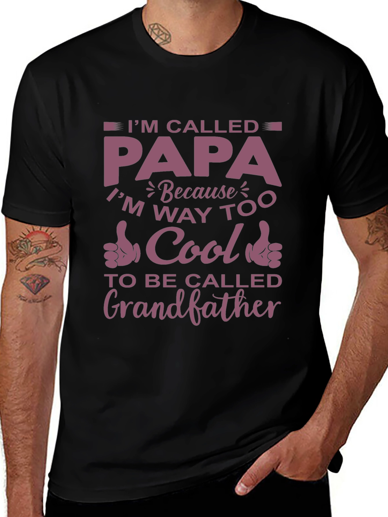 Im Called Papa T-Shirt - Cool Grandfather Tee