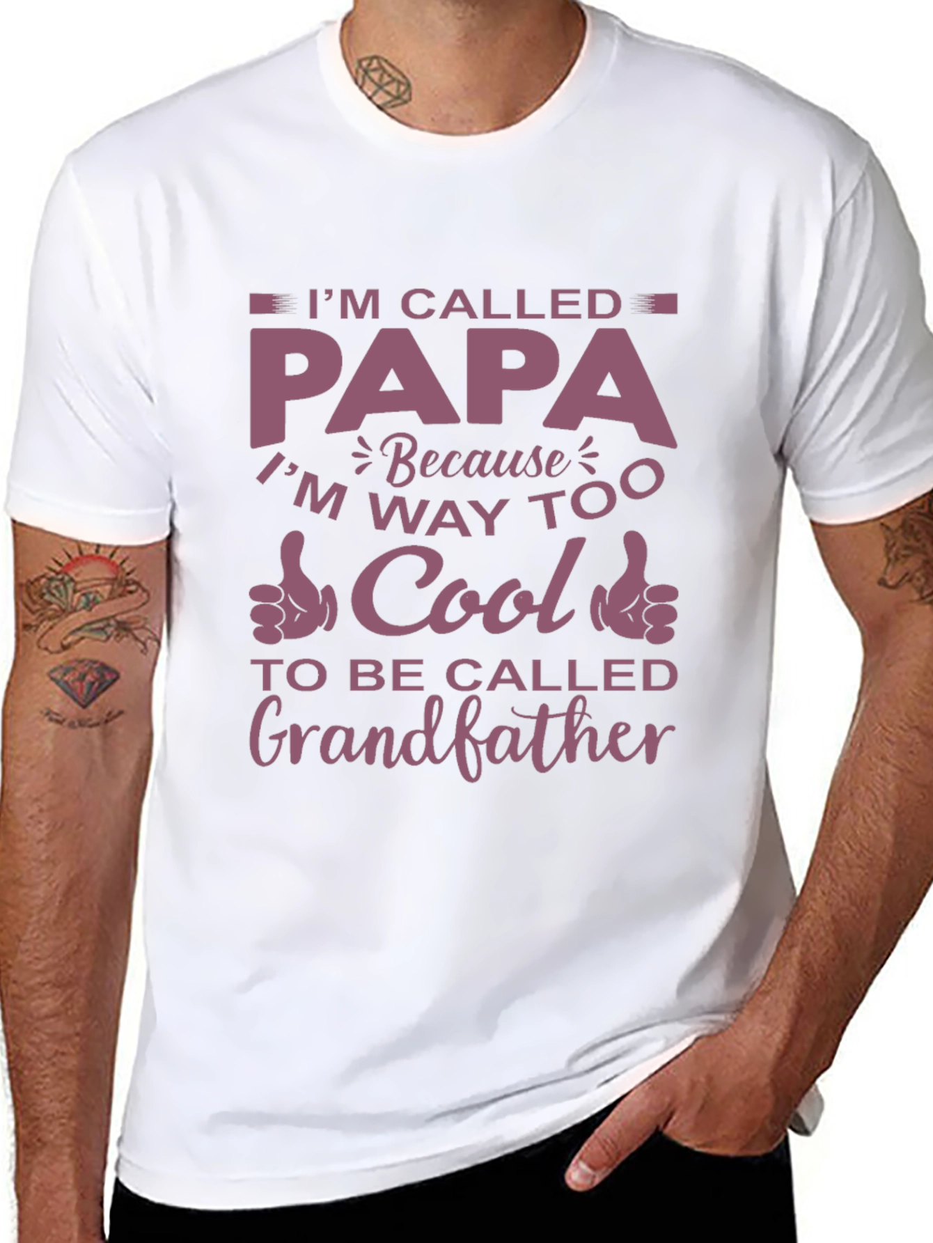 Im Called Papa T-Shirt - Cool Grandfather Tee