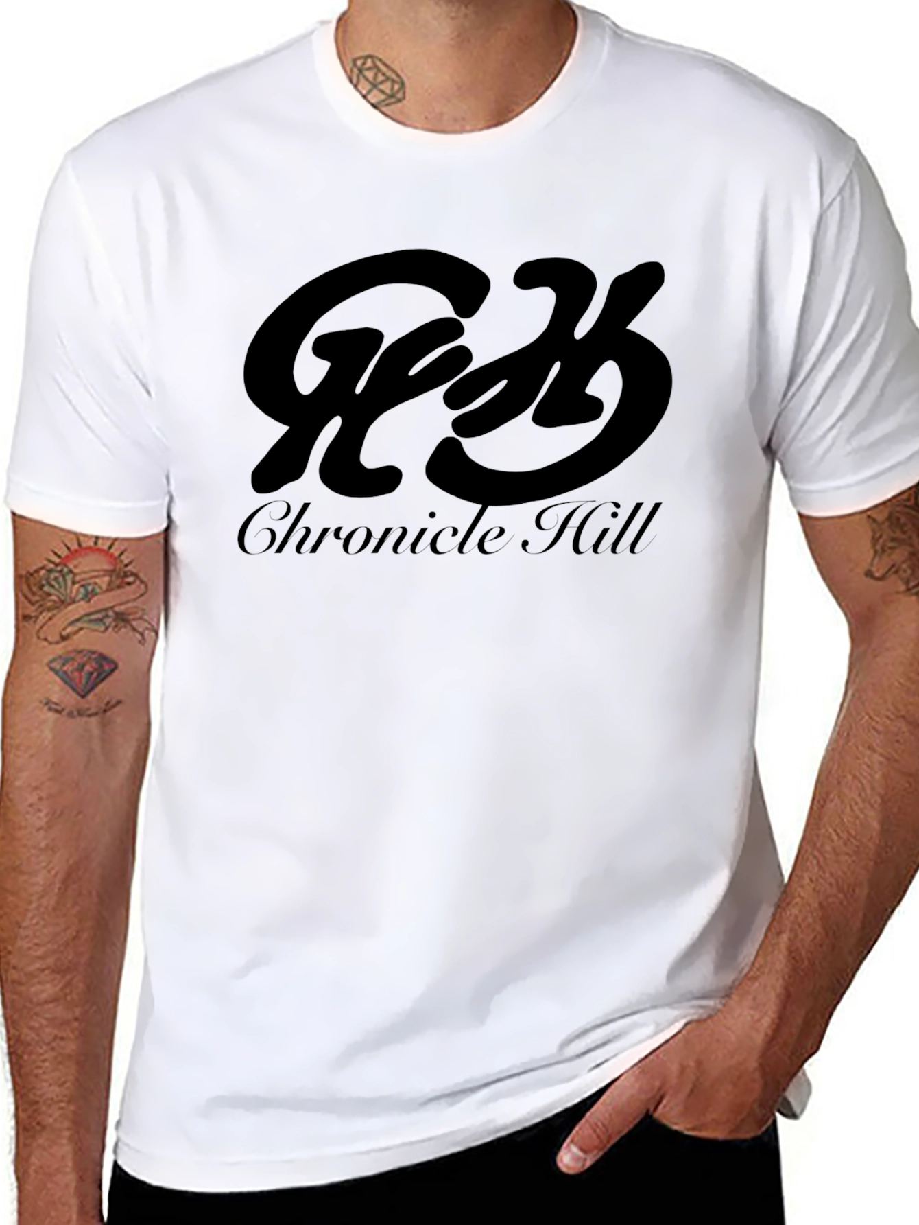 Chronicle Hill Black Graphic Tee