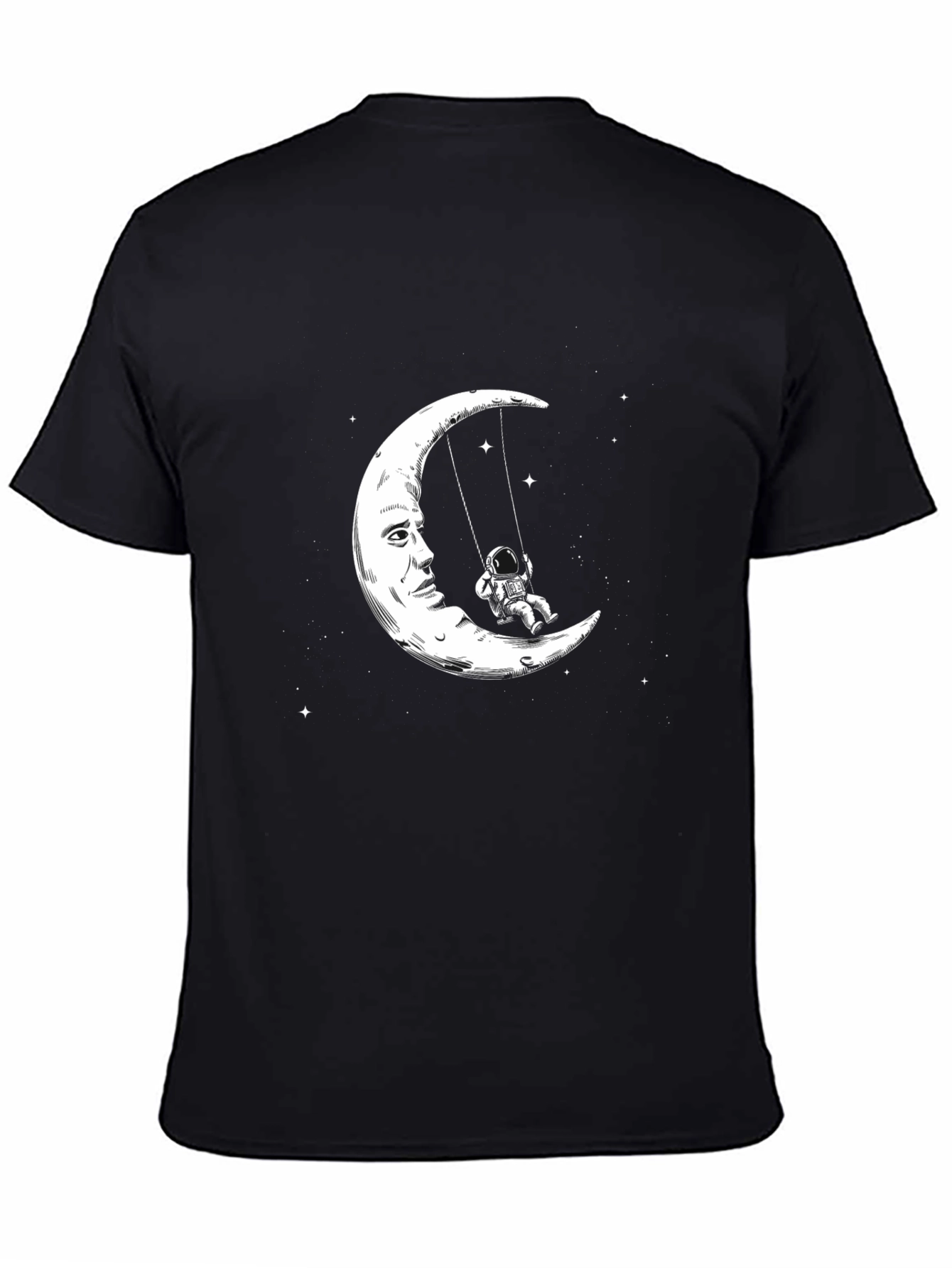 Astronaut Moon Swing Graphic Tee - Unique Design