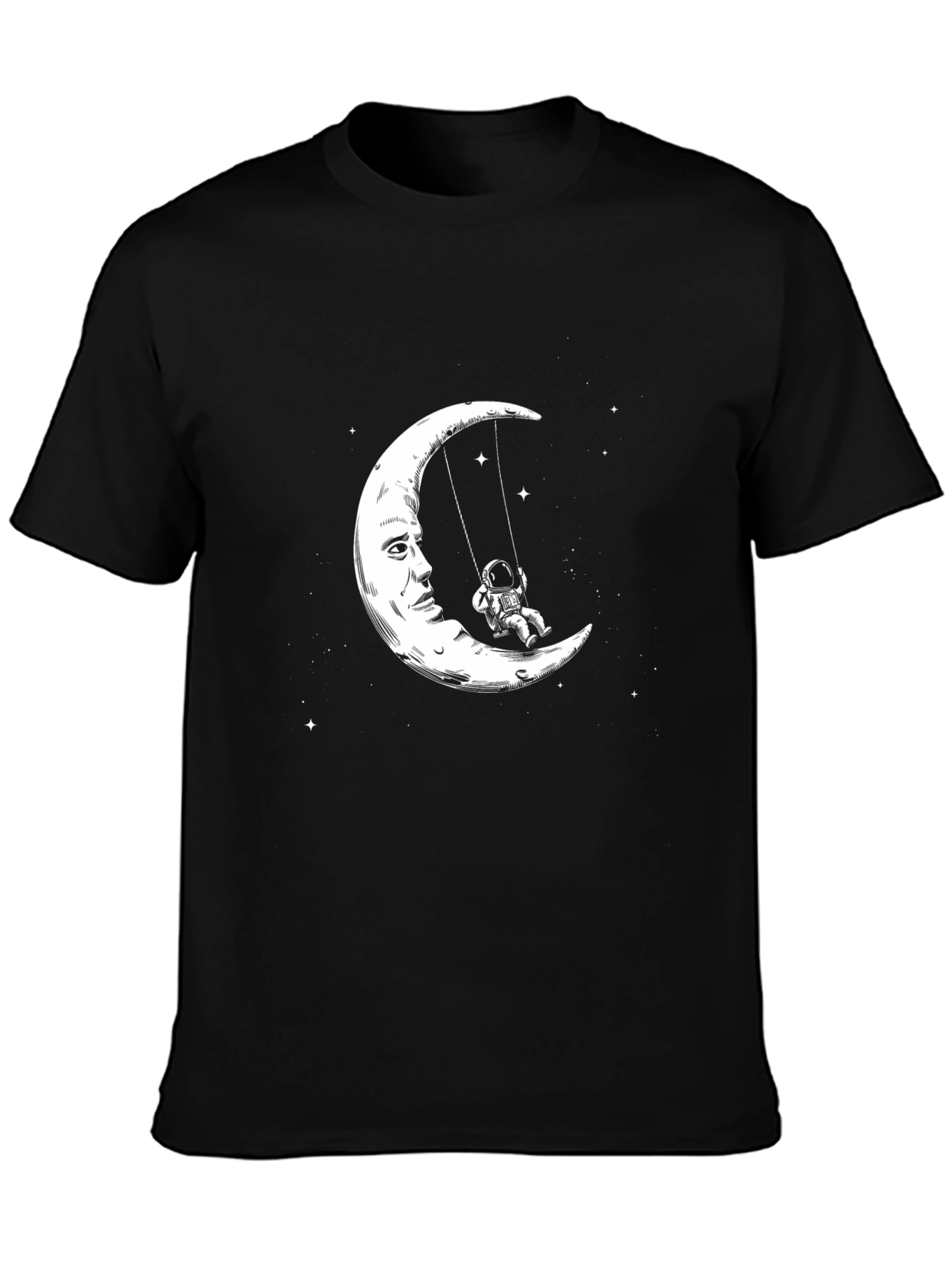Astronaut Moon Swing Graphic Tee - Unique Design