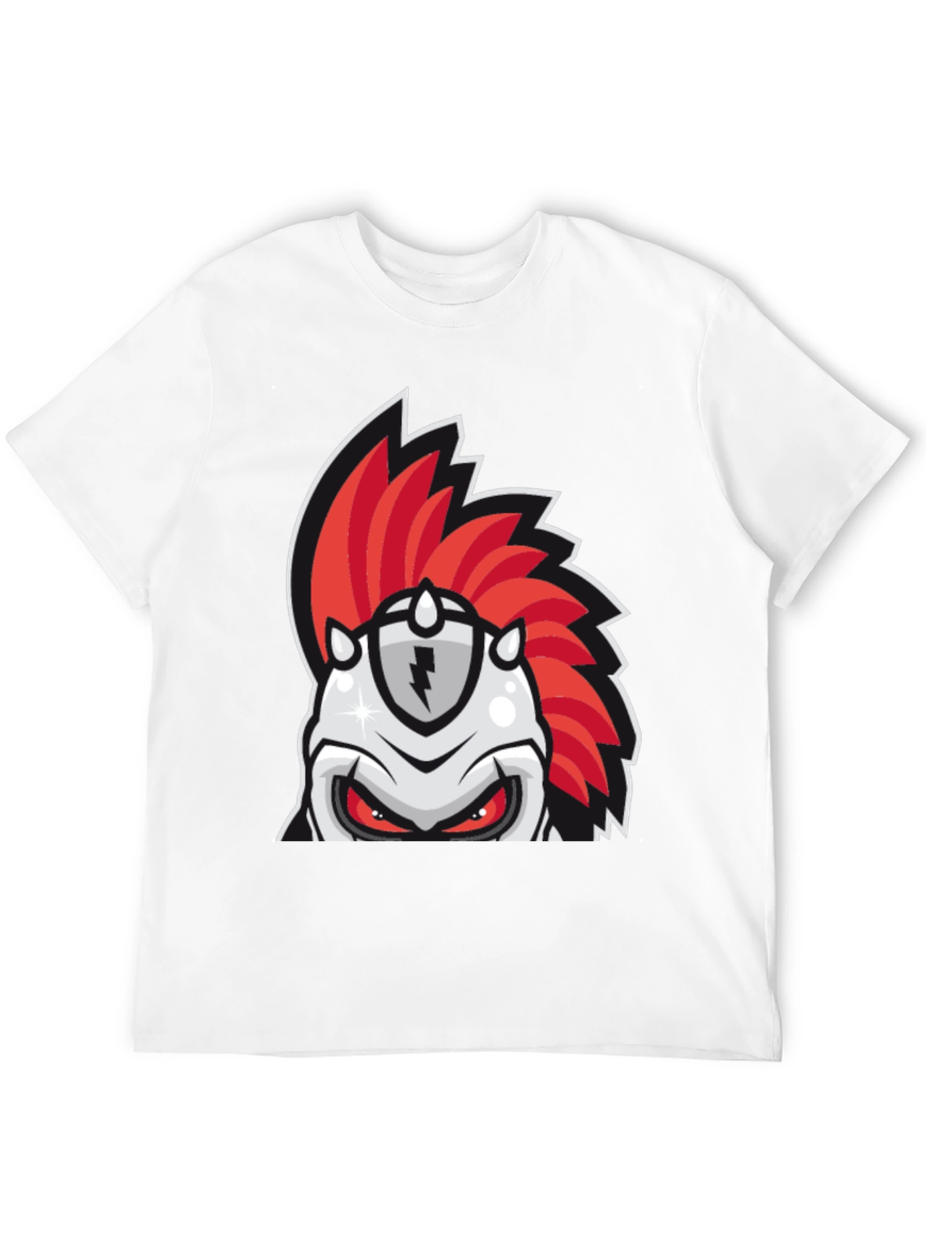 Red Mohawk Knight Graphic Tee