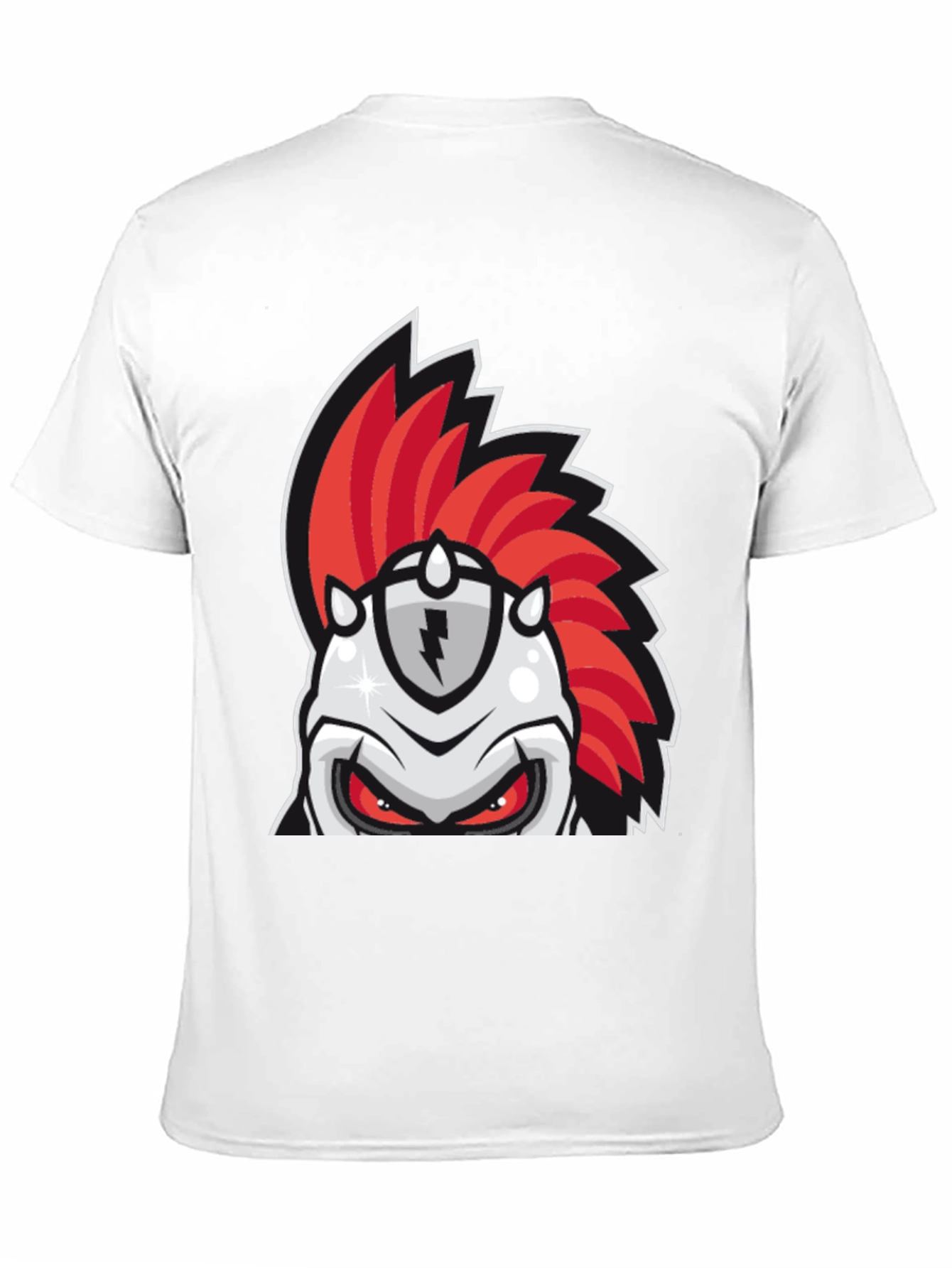 Red Mohawk Knight Graphic Tee