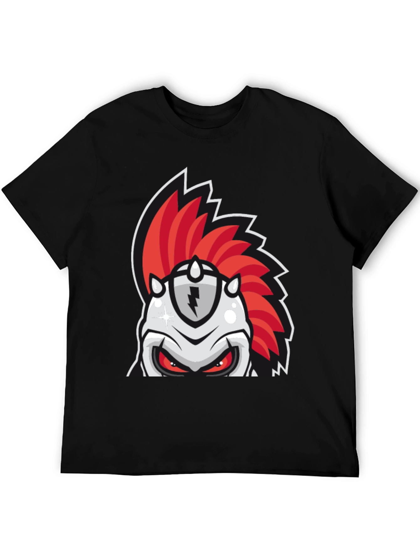 Red Mohawk Knight Graphic Tee
