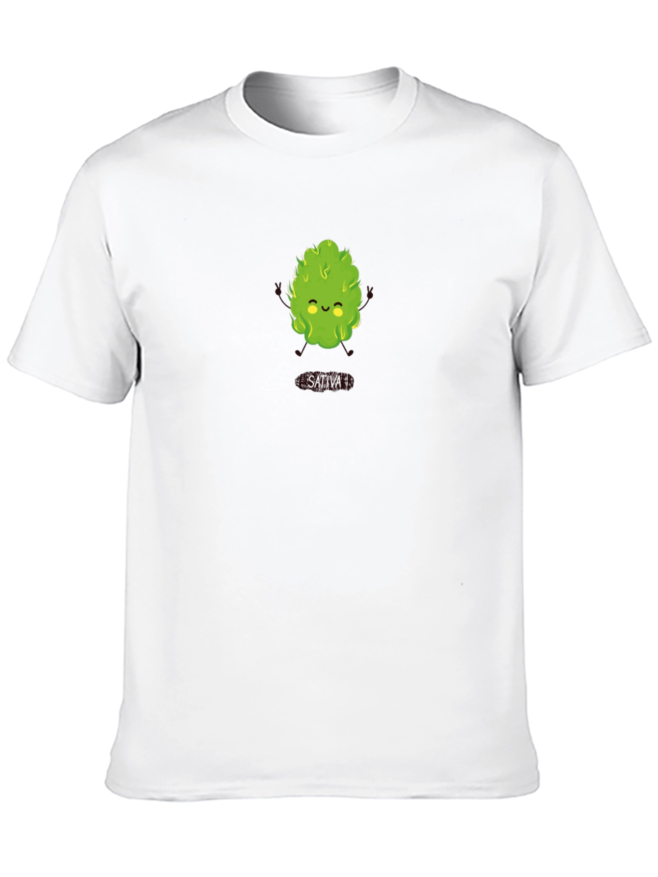 Sativa Cartoon Graphic T-Shirt