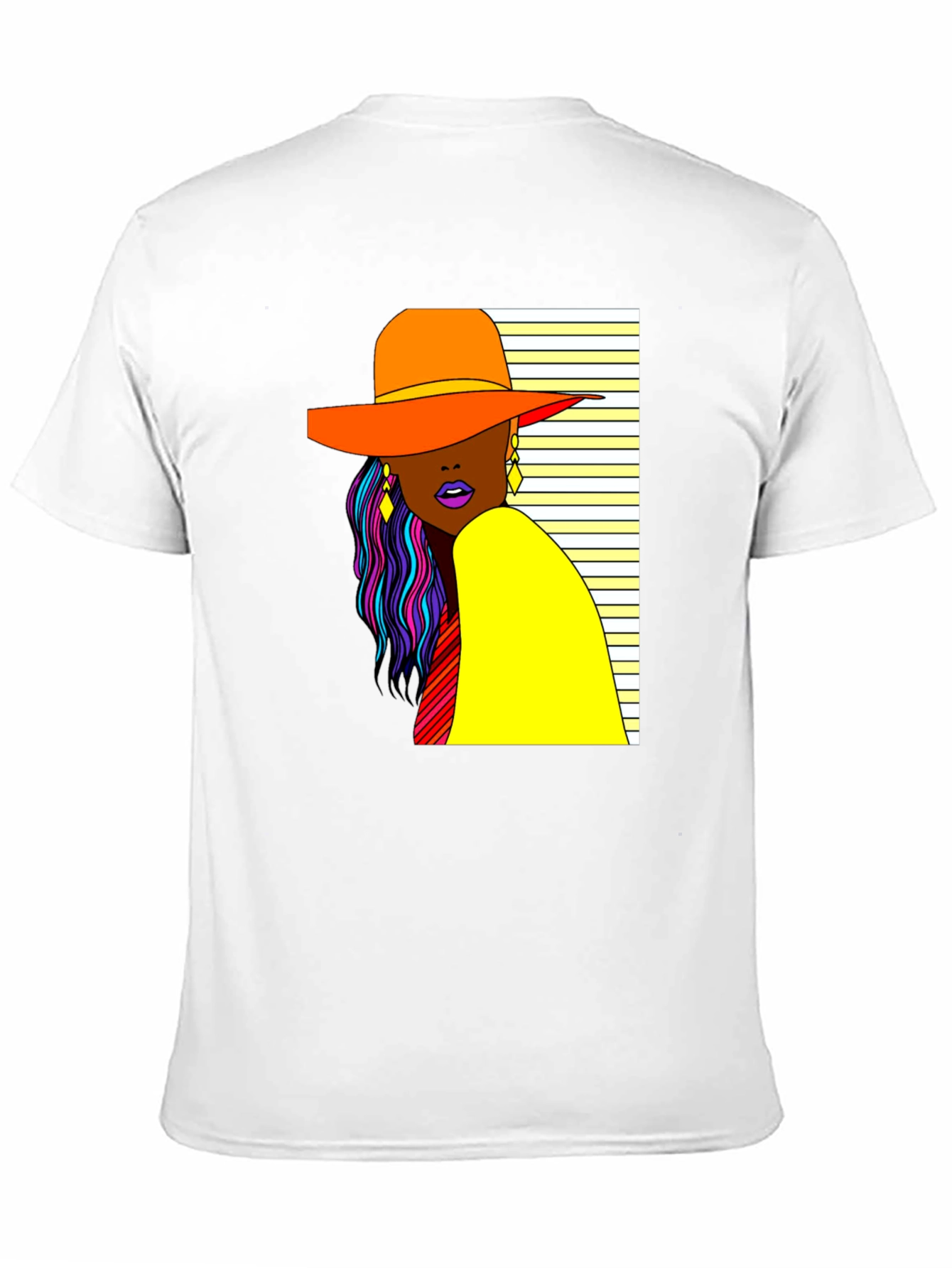 Trendy Woman Graphic Tee - Stylish Black T-Shirt