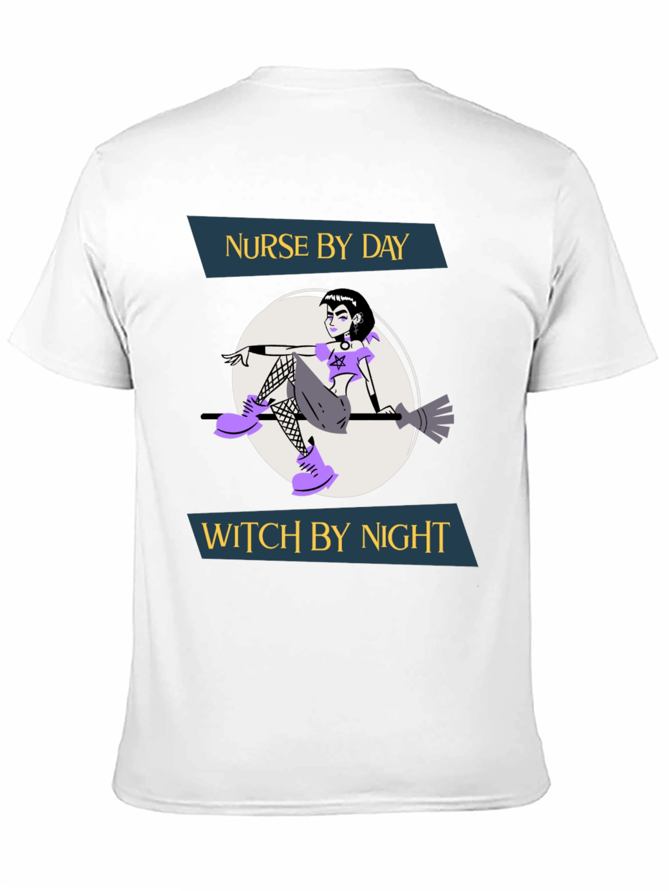Nurse by Day Witch by Night Graphic T-Shirt