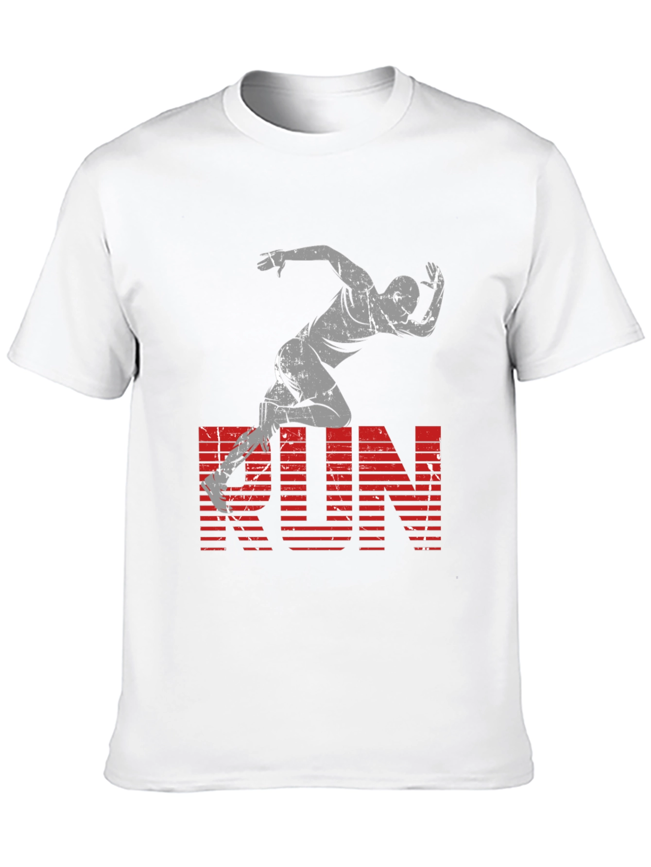 Mens Black RUN Graphic Tee