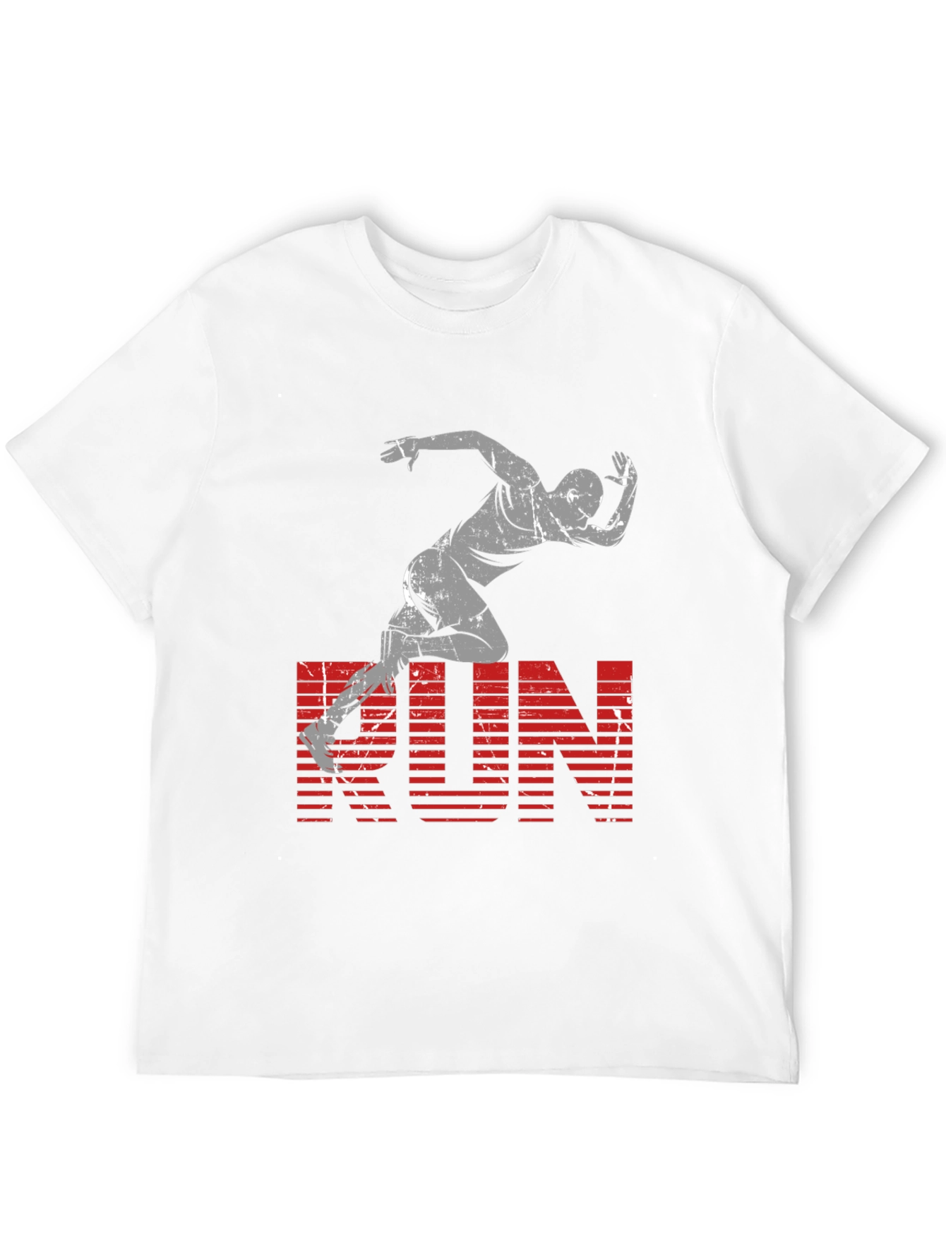 Mens Black RUN Graphic Tee