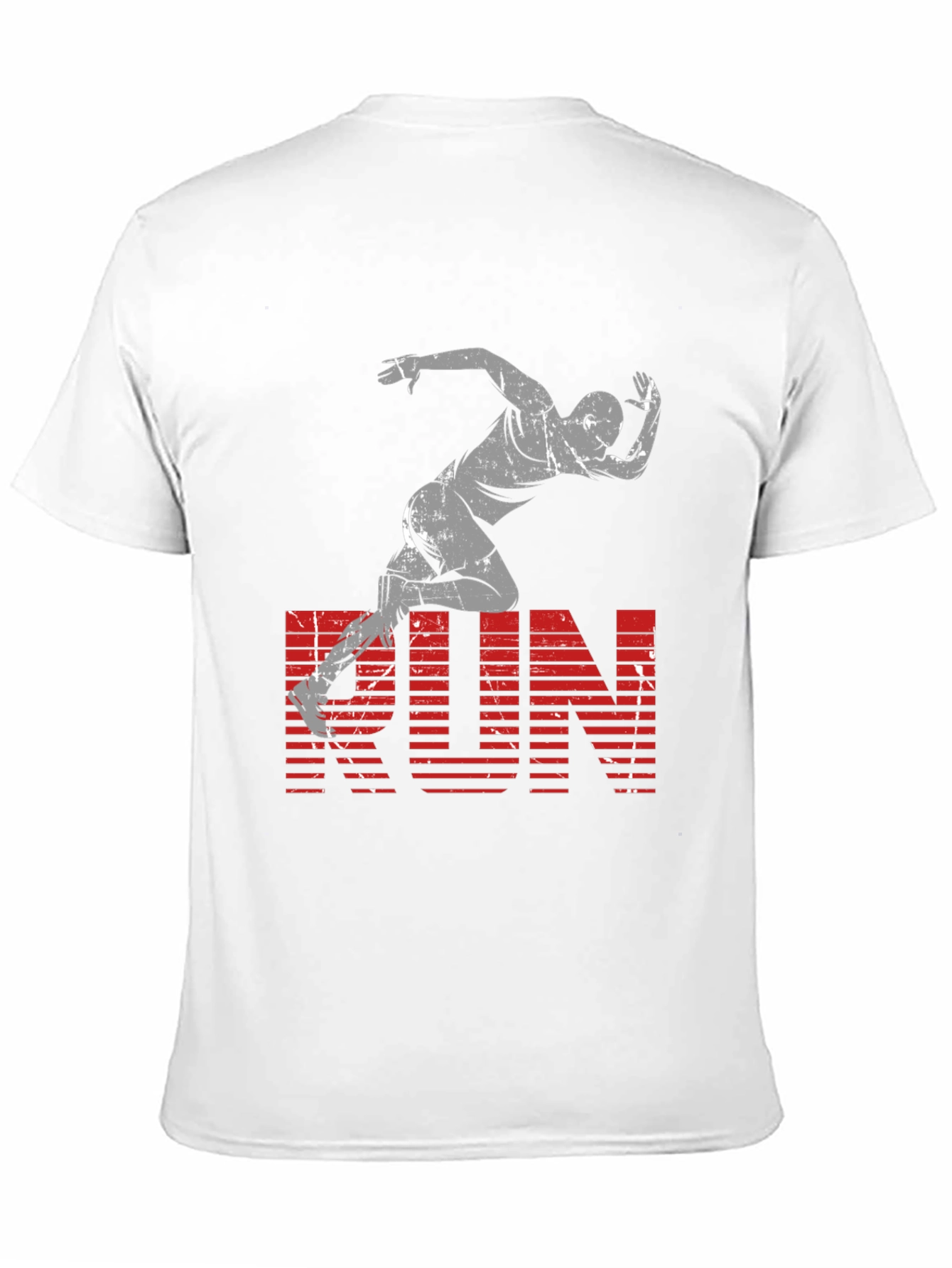Mens Black RUN Graphic Tee