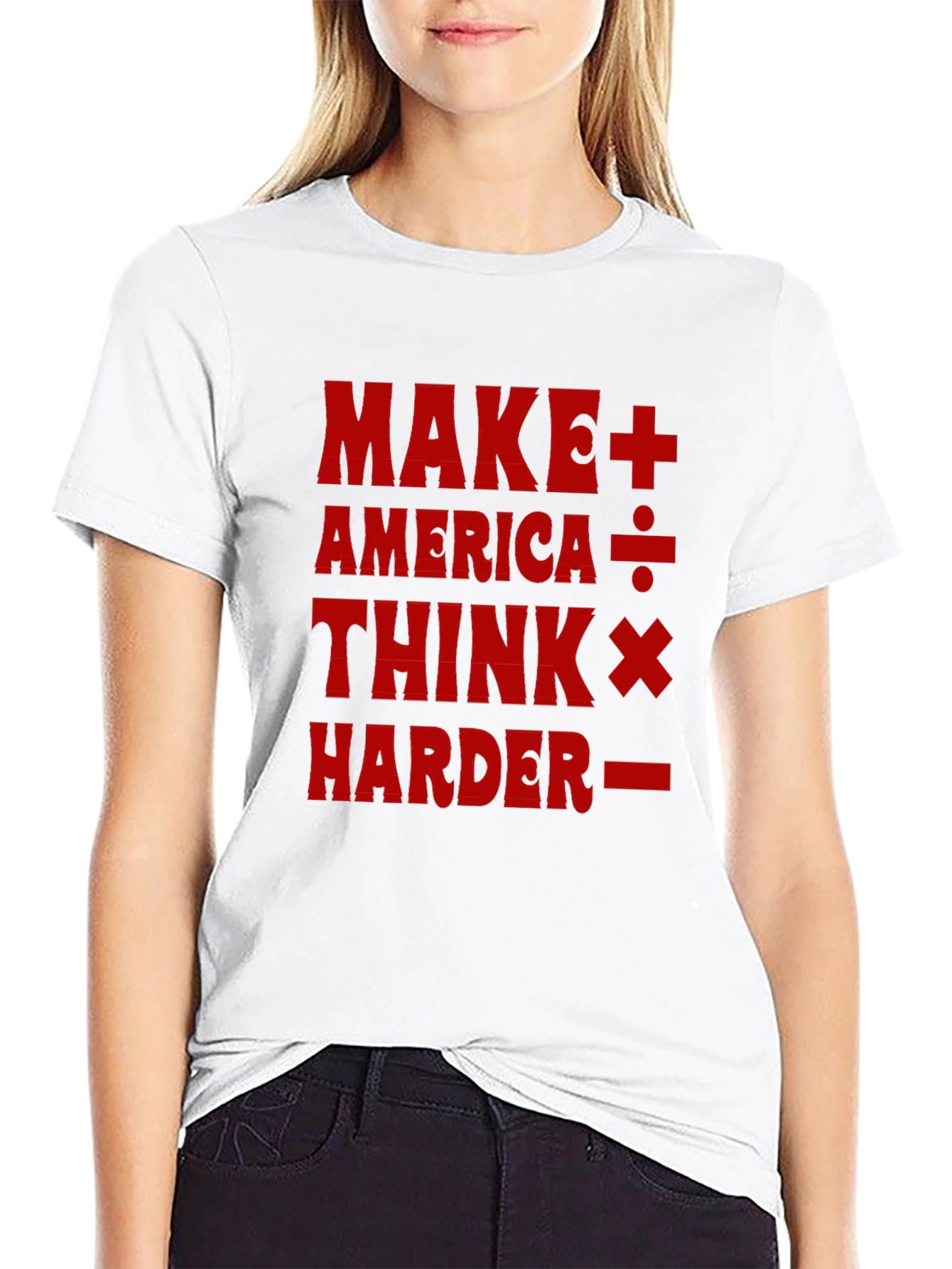 Make America Think Harder T-Shirt - Black