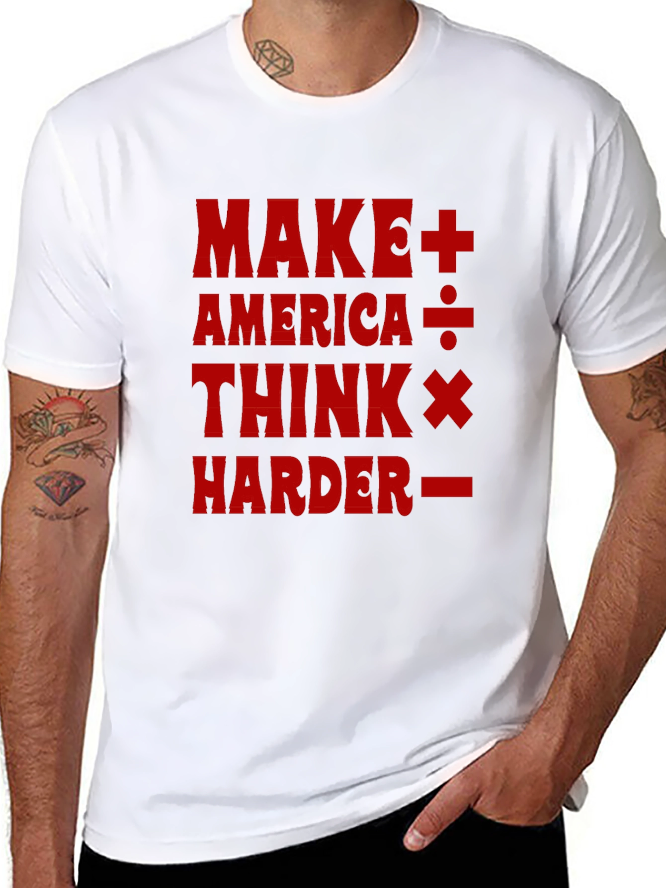 Make America Think Harder T-Shirt - Black
