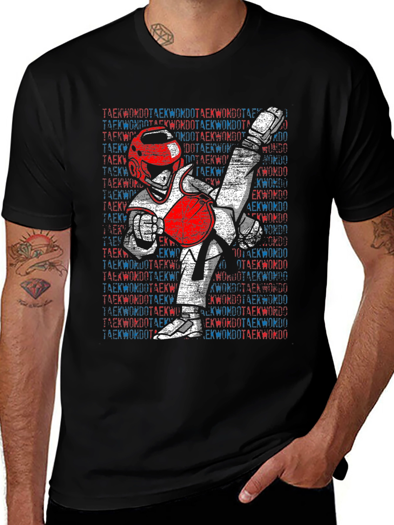 Taekwondo Kick T-Shirt - Martial Arts Graphic Tee