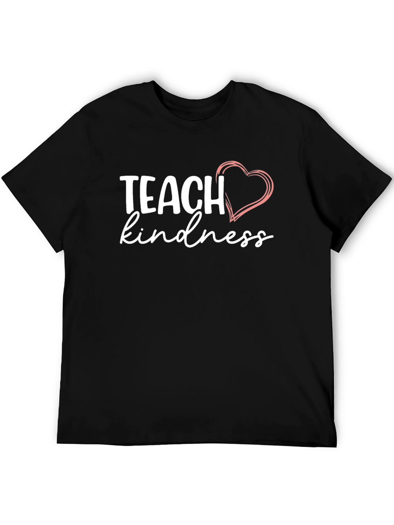 Teach Kindness T-Shirt with Heart Graphic