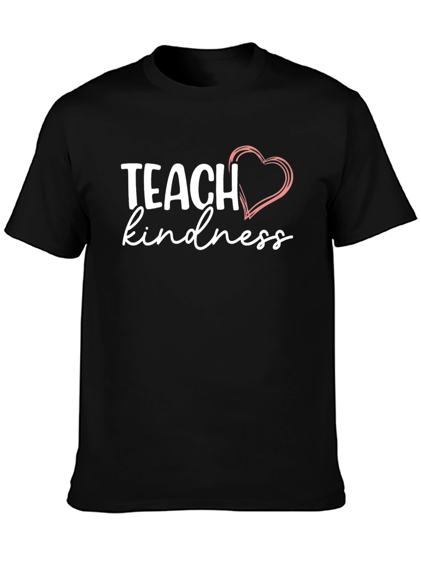 Teach Kindness T-Shirt with Heart Graphic