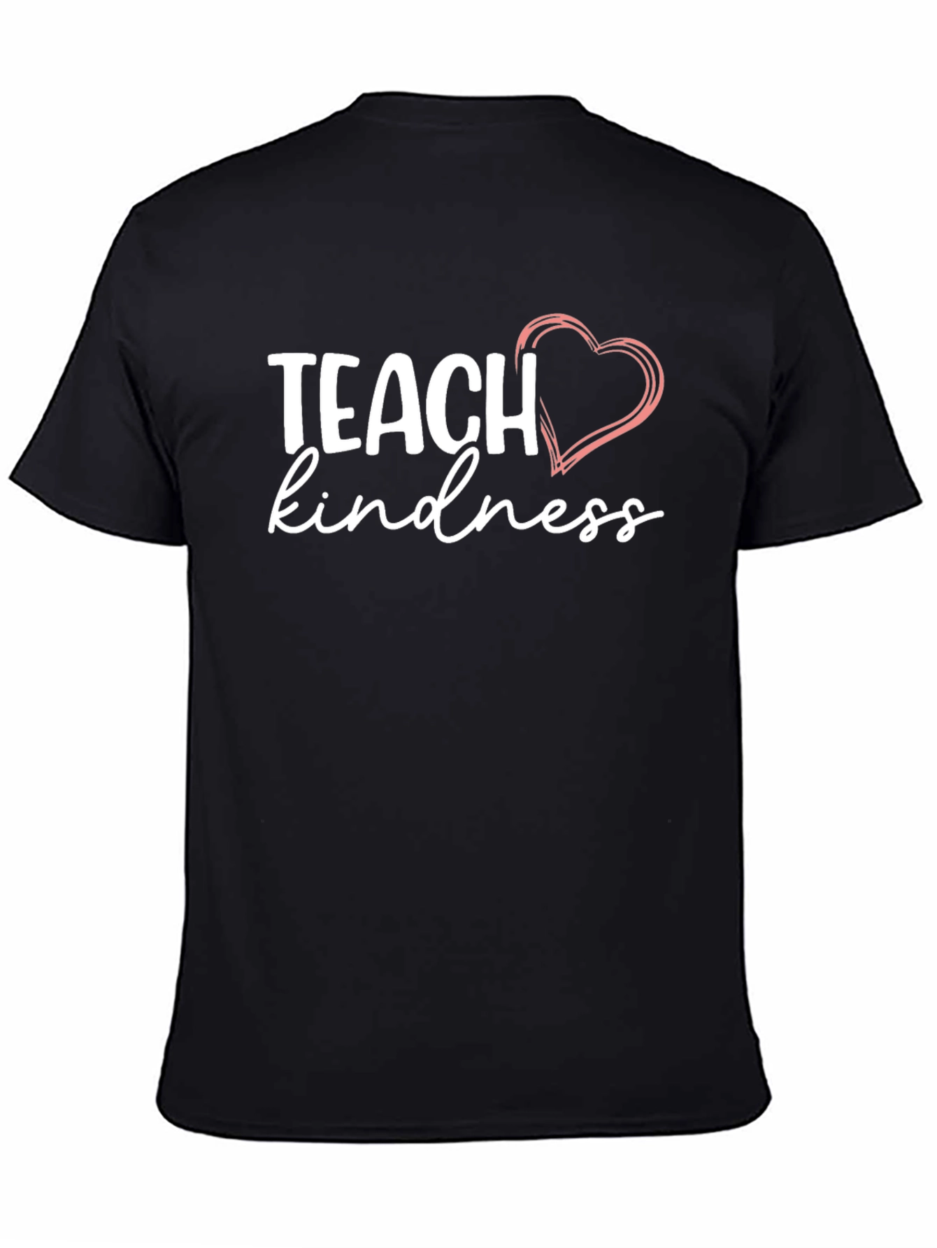 Teach Kindness T-Shirt with Heart Graphic