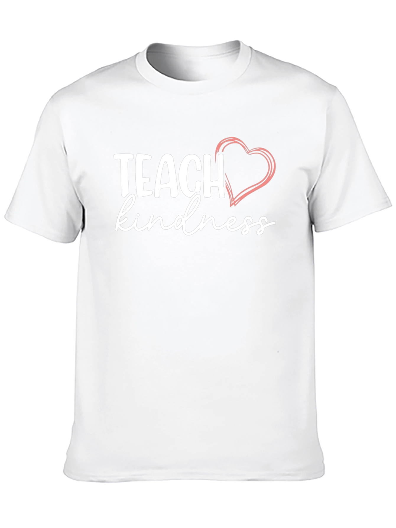 Teach Kindness T-Shirt with Heart Graphic