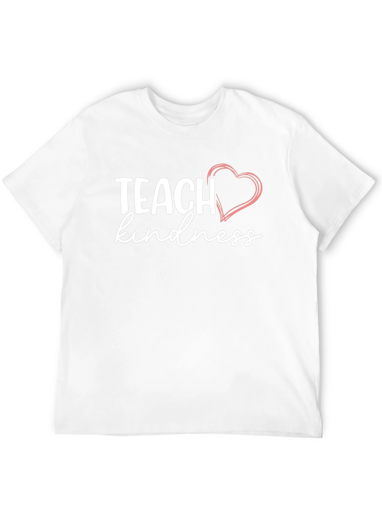 Teach Kindness T-Shirt with Heart Graphic