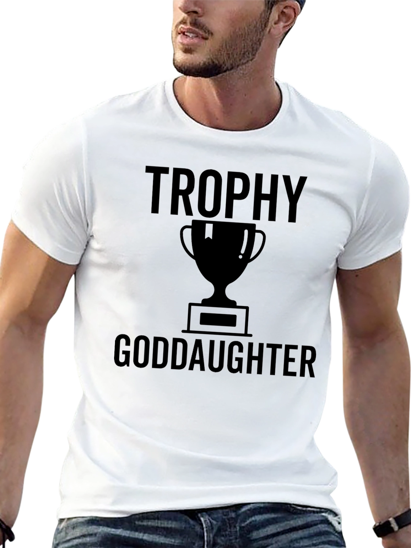 Trophy Goddaughter Black Graphic Tee