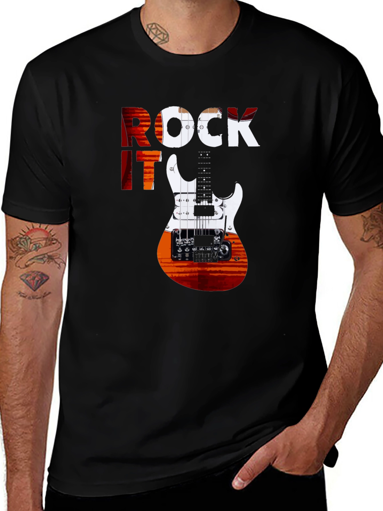 Rock It Guitar Graphic T-Shirt