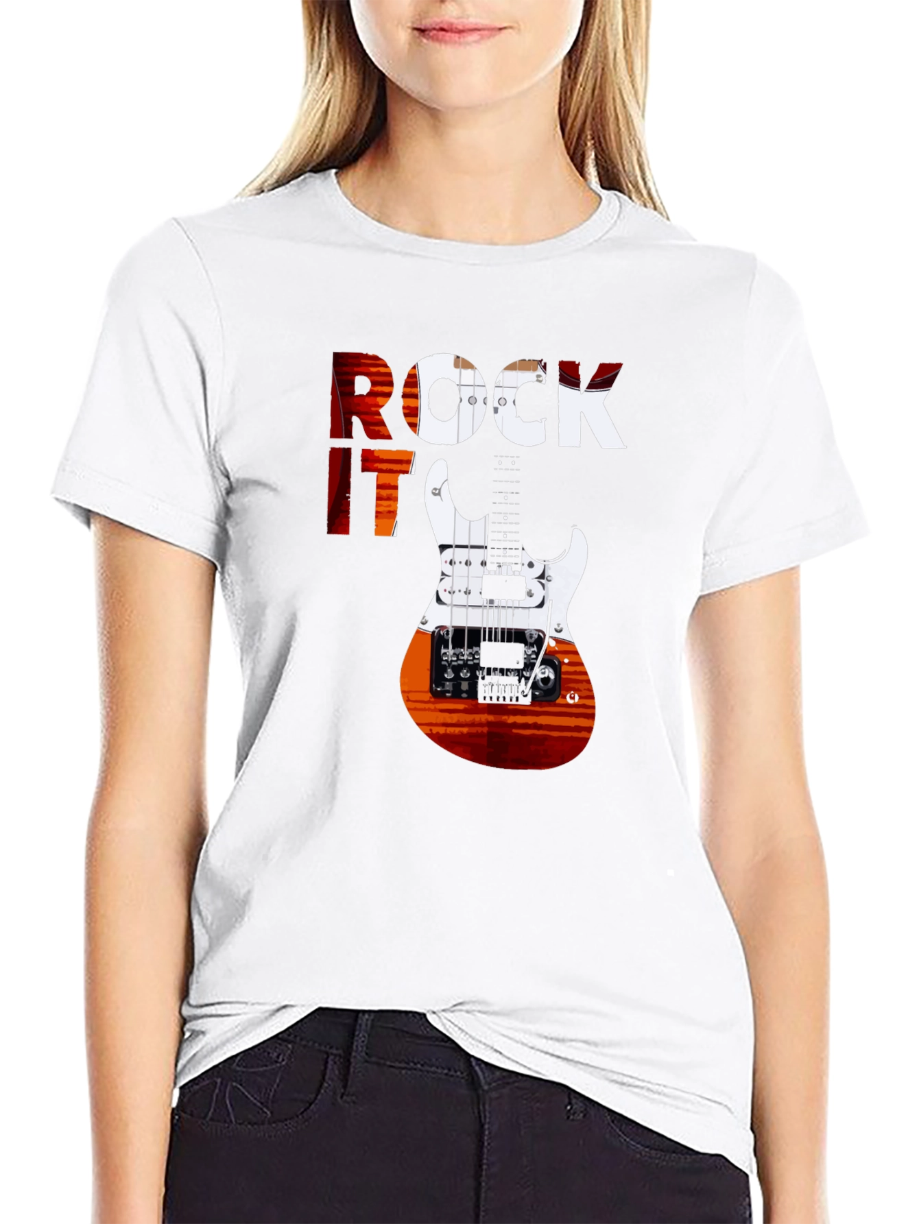 Rock It Guitar Graphic T-Shirt