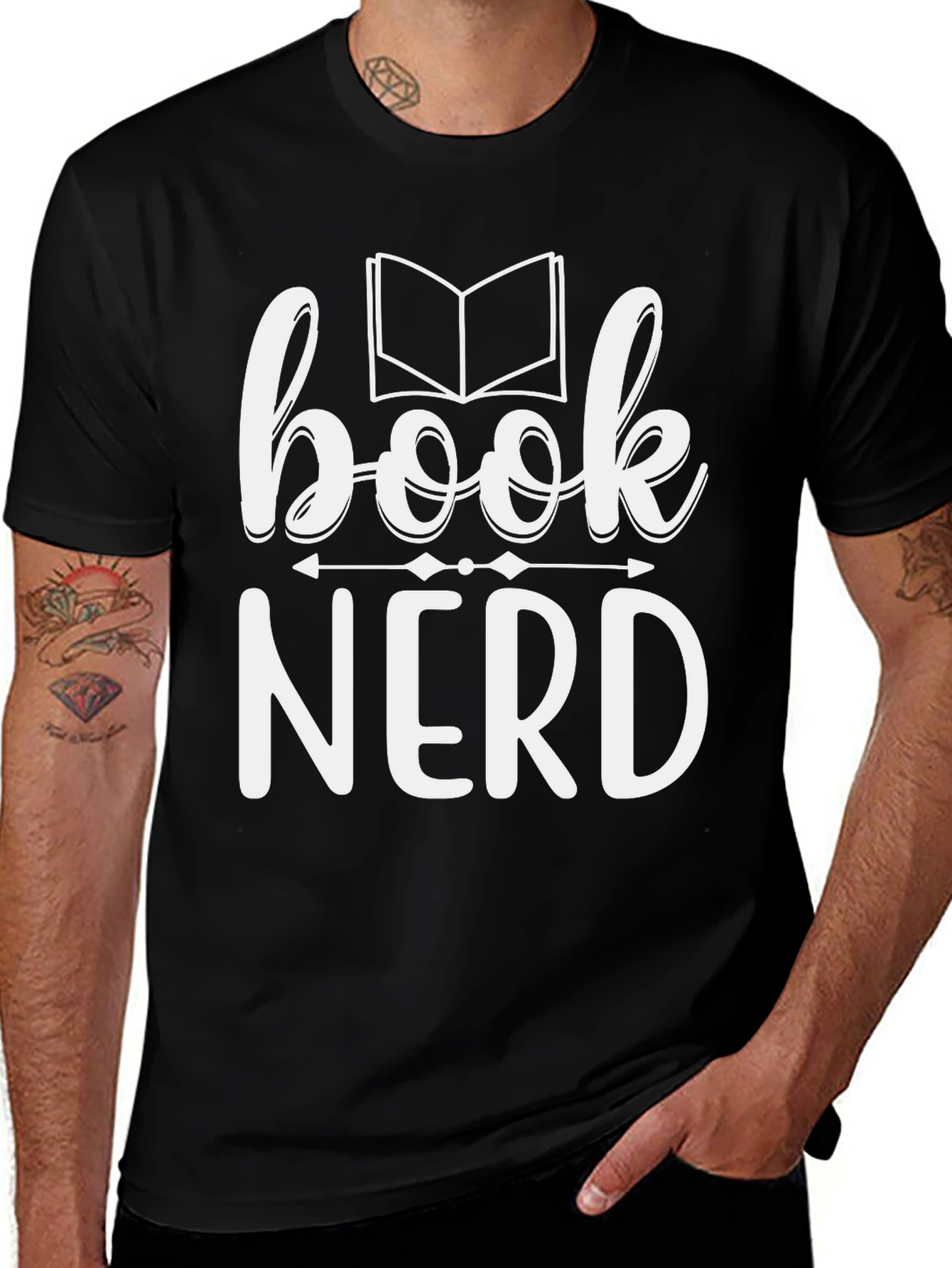 Book Nerd Graphic T-Shirt