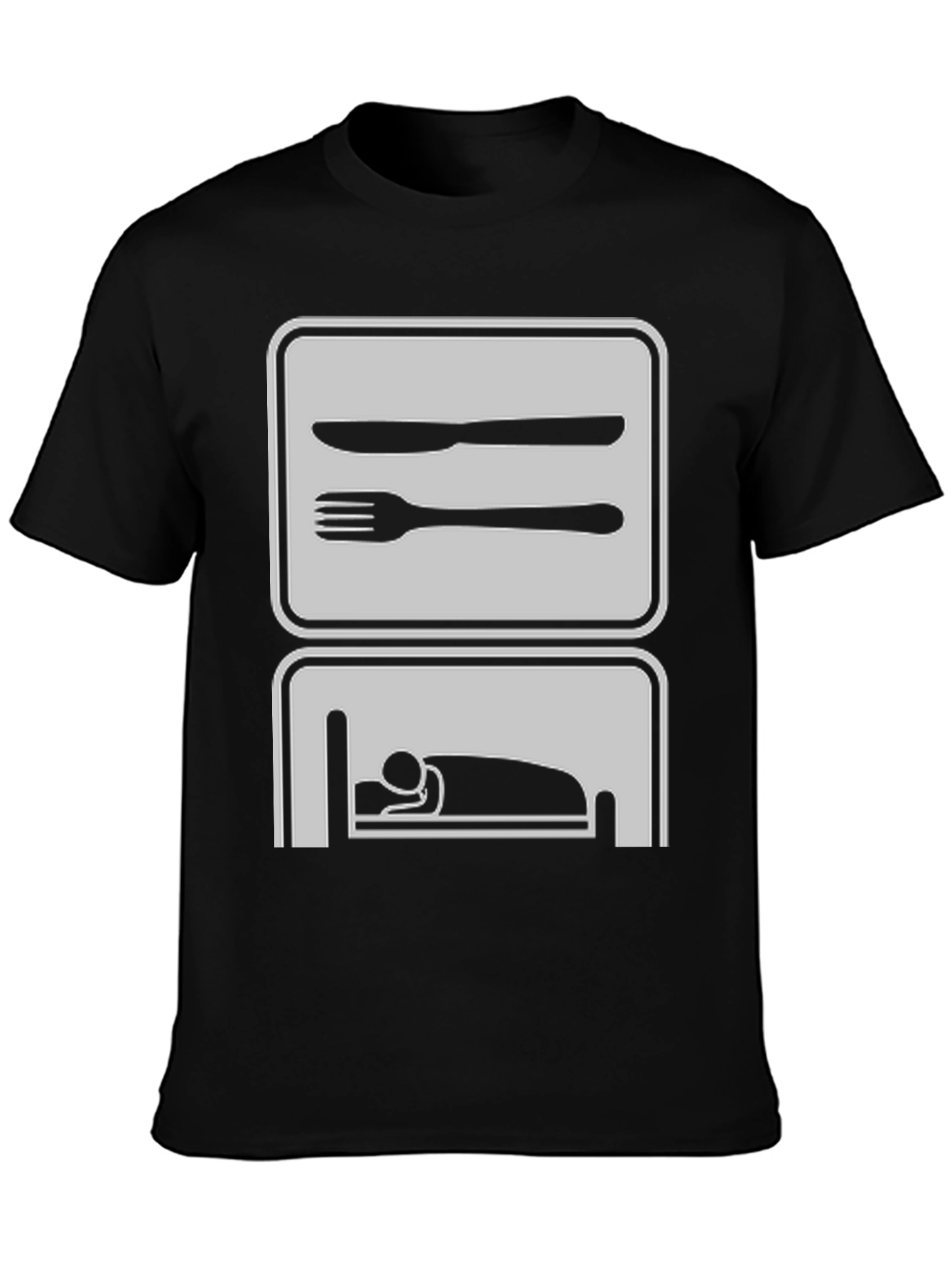 Eat Sleep Repeat Funny Graphic Tee