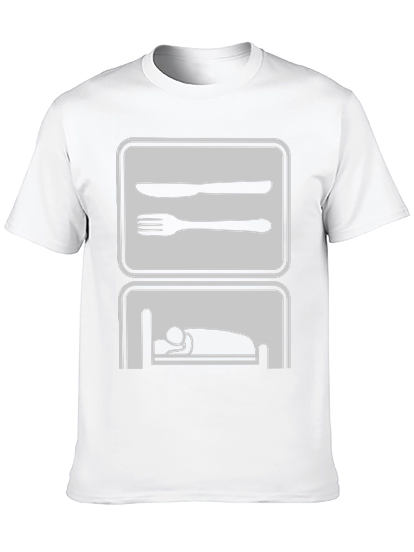 Eat Sleep Repeat Funny Graphic Tee
