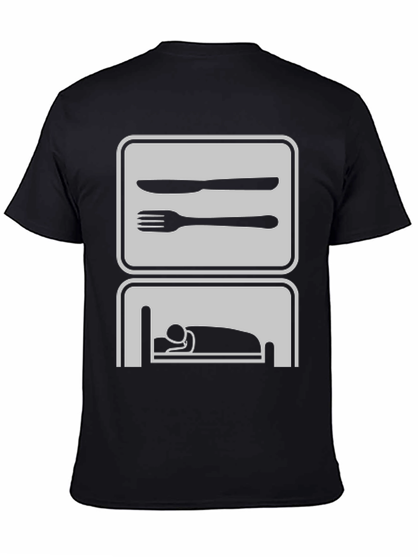 Eat Sleep Repeat Funny Graphic Tee