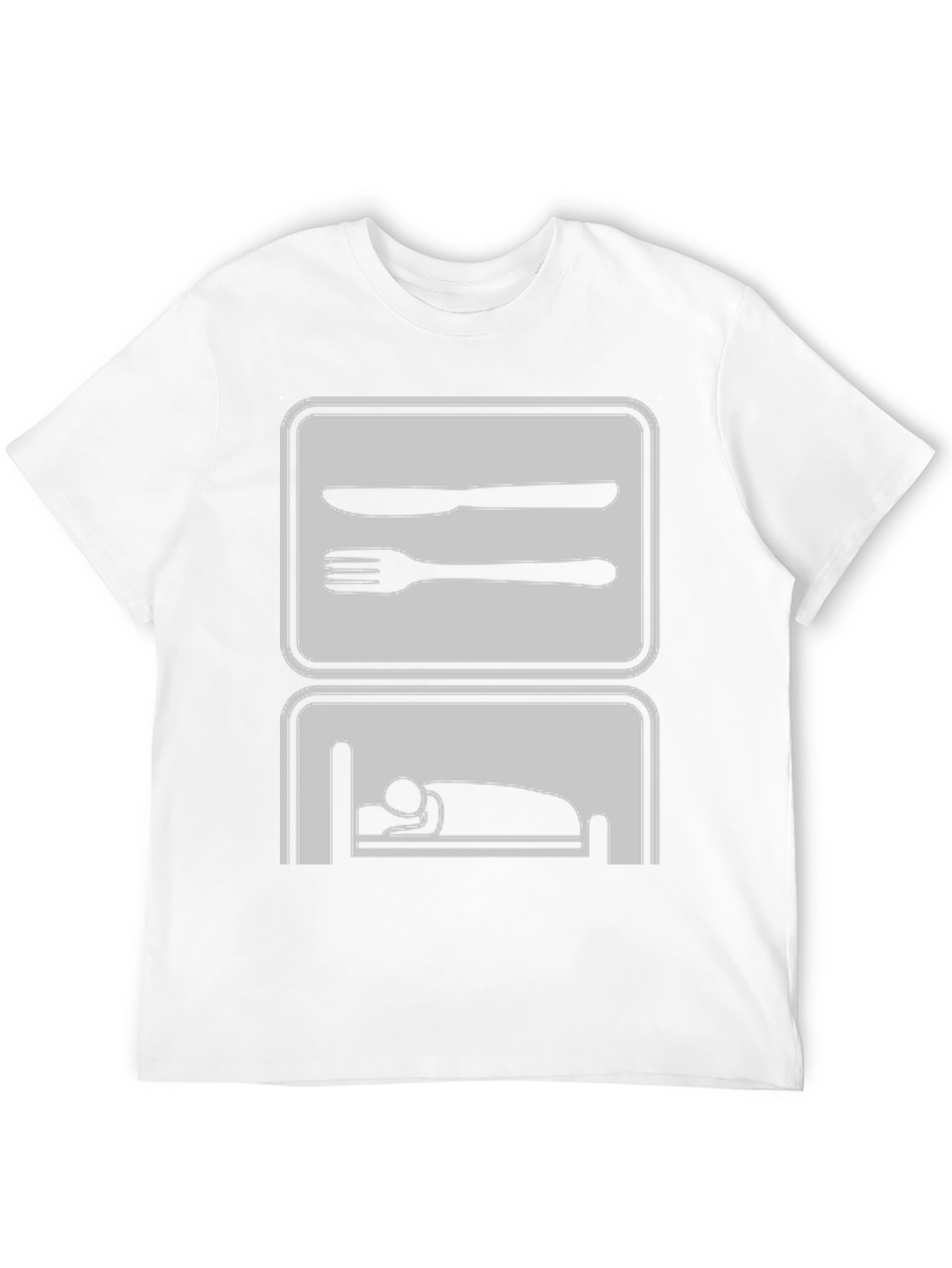 Eat Sleep Repeat Funny Graphic Tee