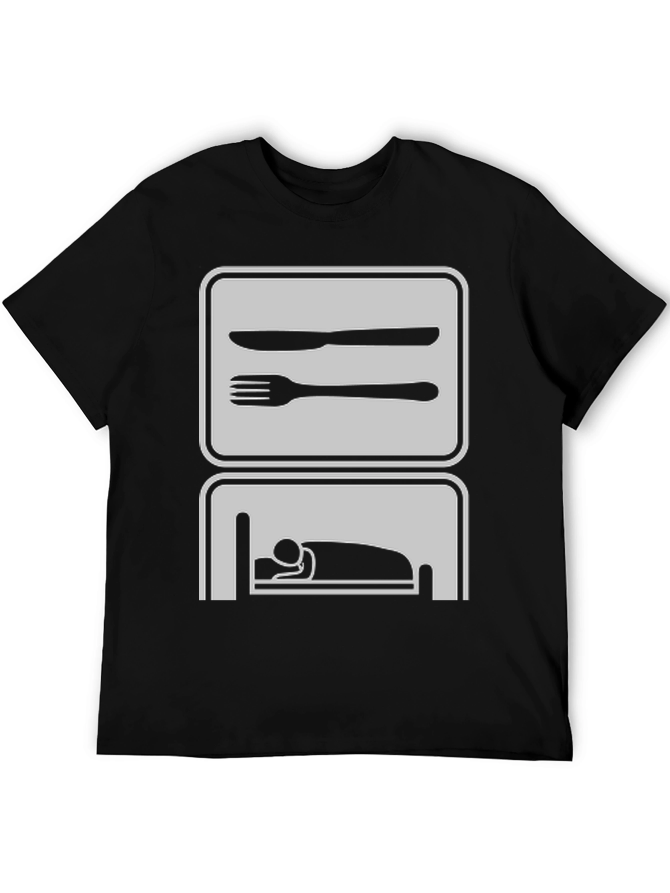 Eat Sleep Repeat Funny Graphic Tee
