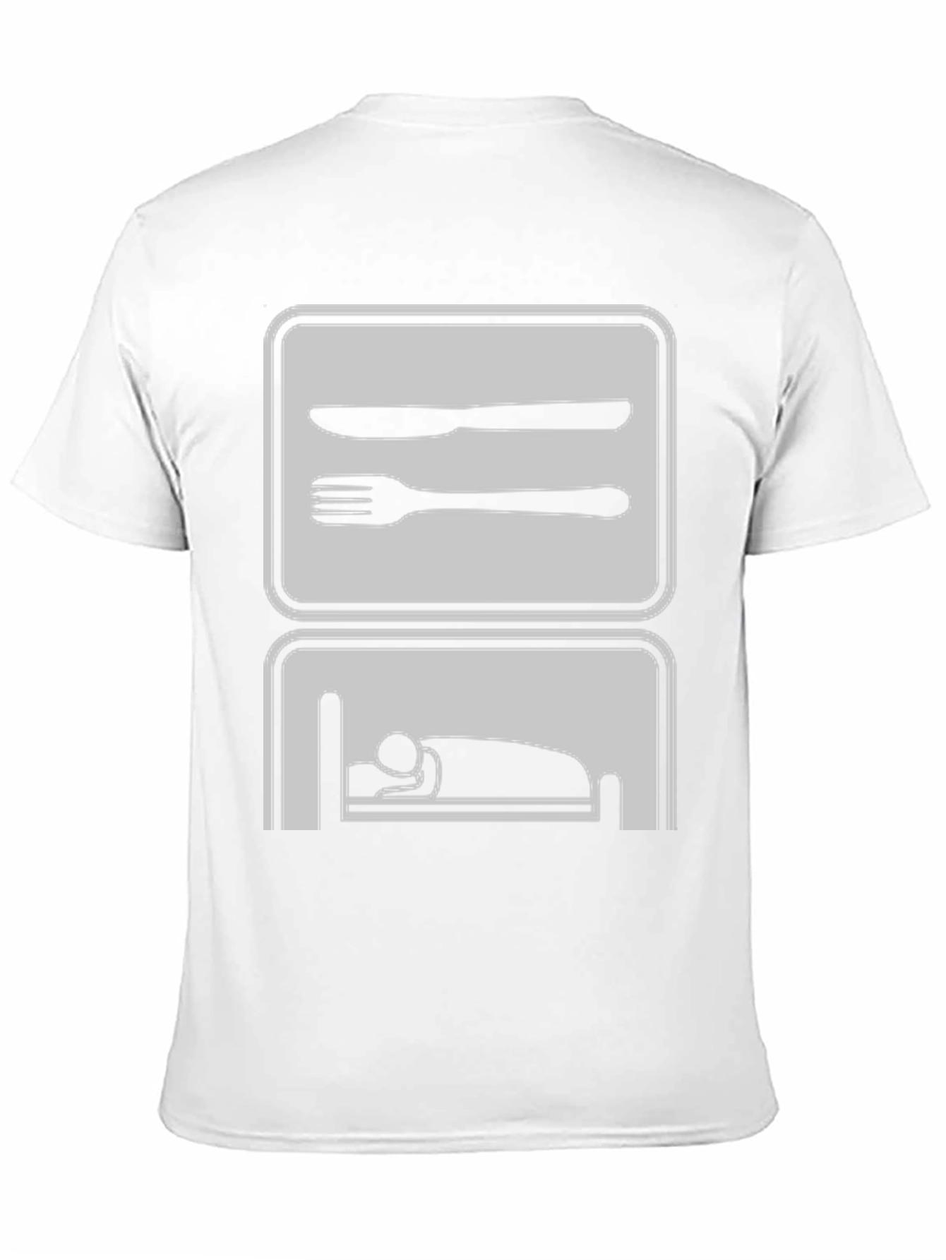 Eat Sleep Repeat Funny Graphic Tee