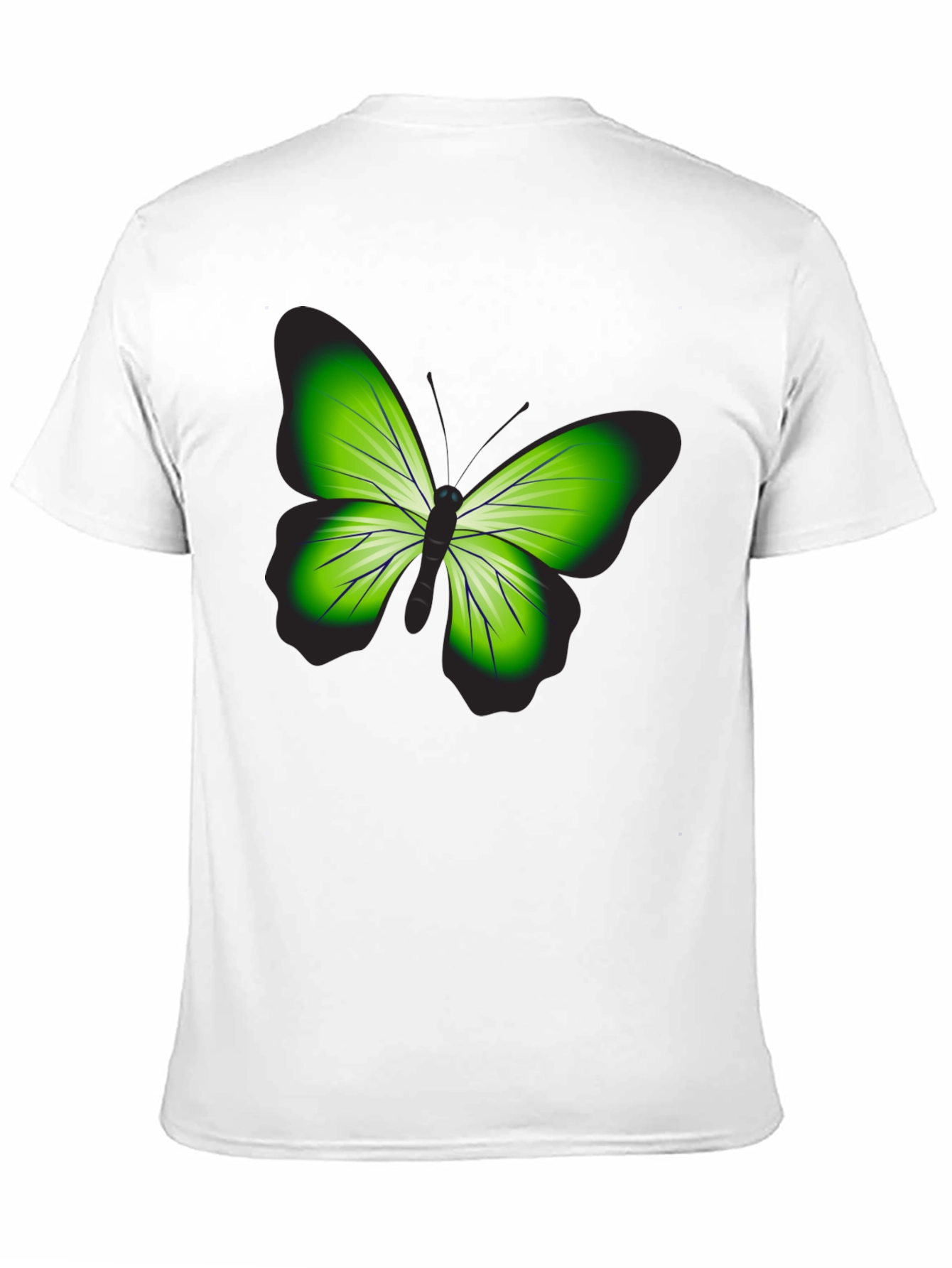Butterfly Graphic Tee - Casual Black T-Shirt