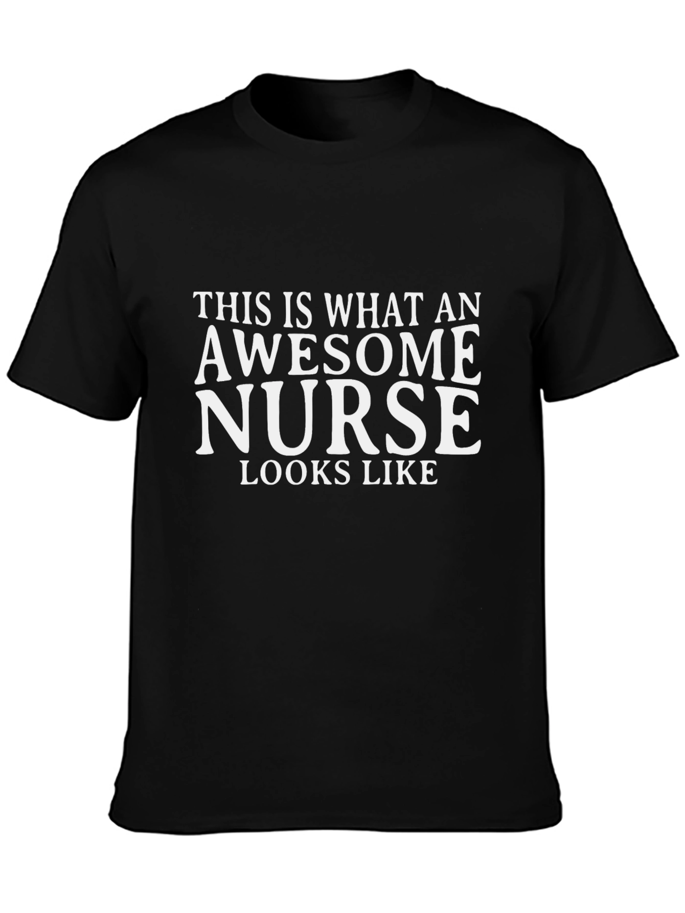 Awesome Nurse T-Shirt - Black Graphic Tee