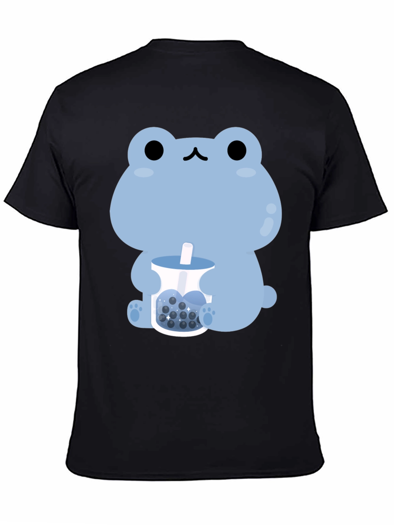 Cute Frog Bubble Tea Graphic T-Shirt